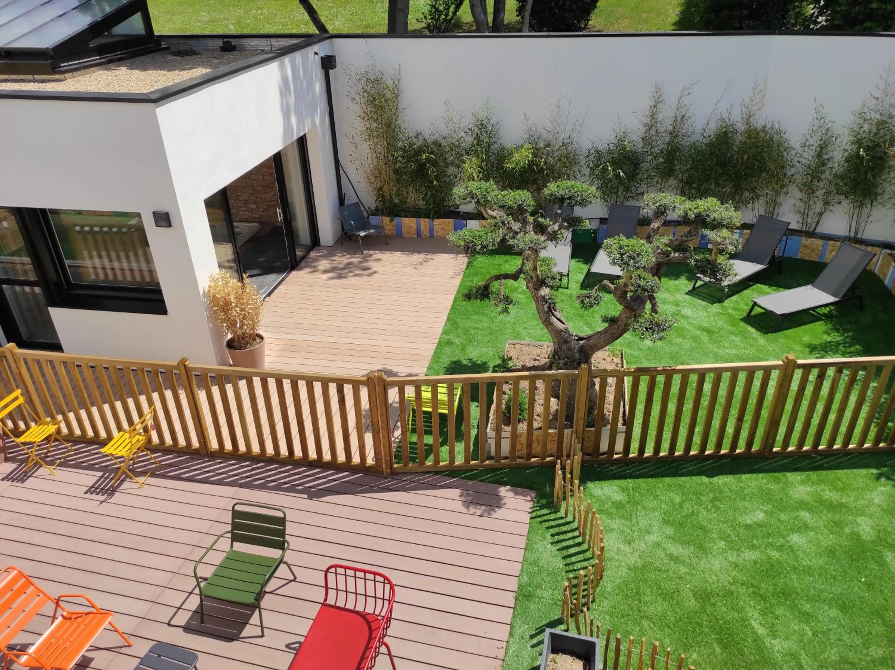 Garden view in Appart hôtel & Spa La Villa du Port