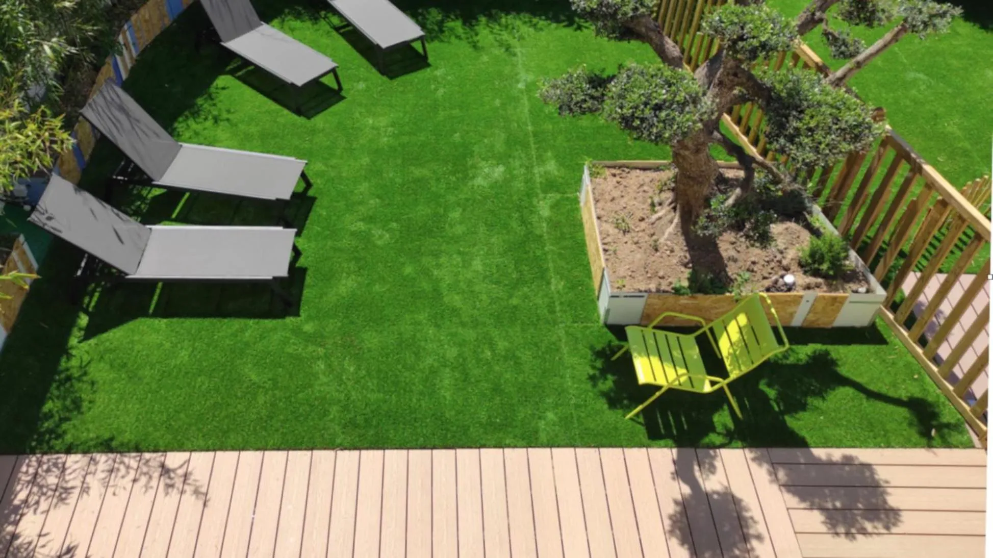 Garden view in Appart hôtel & Spa La Villa du Port