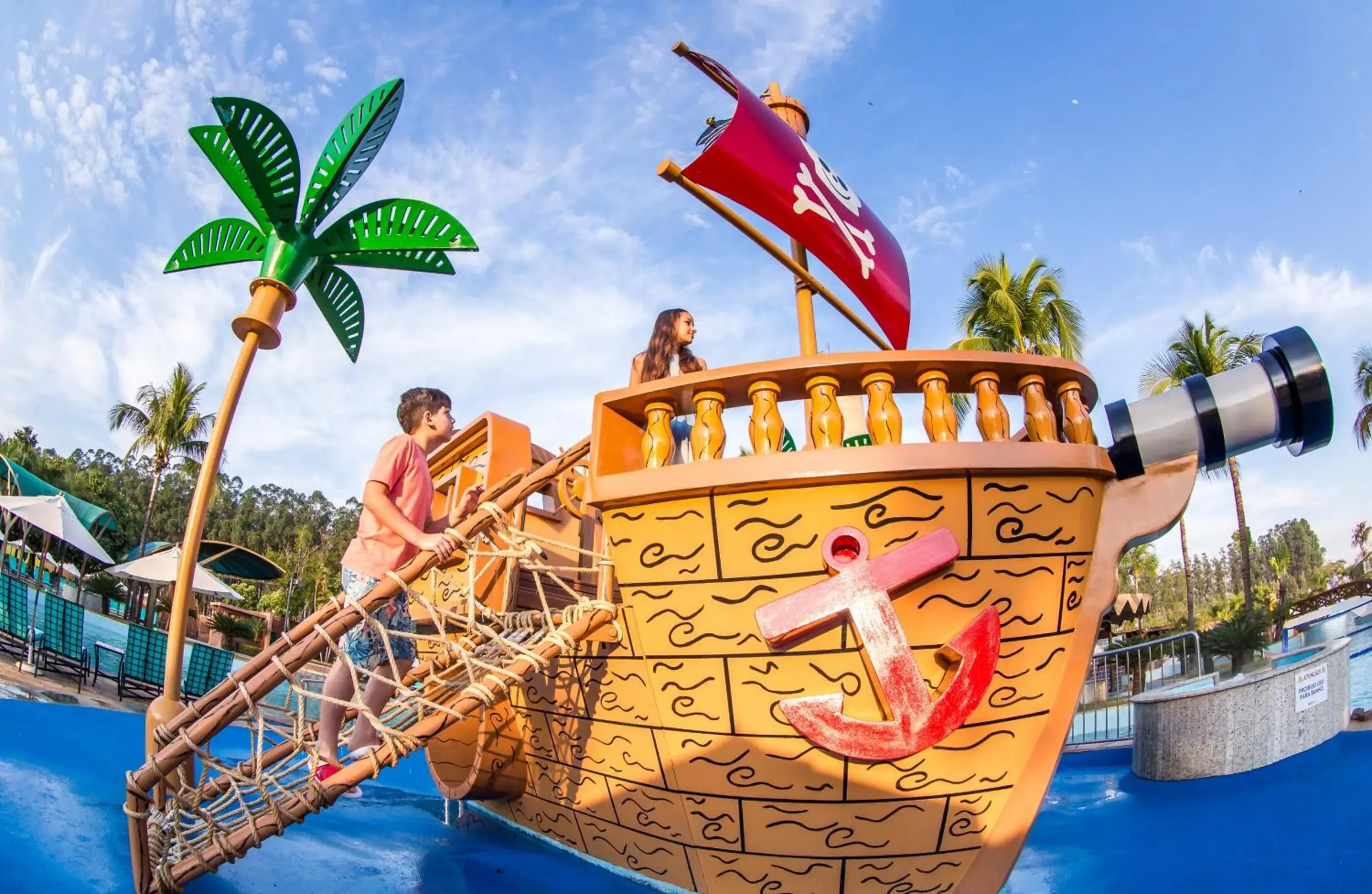 Pool view in Blue Tree Thermas de Lins Resort Pool view in Blue Tree Thermas de Lins Resort
