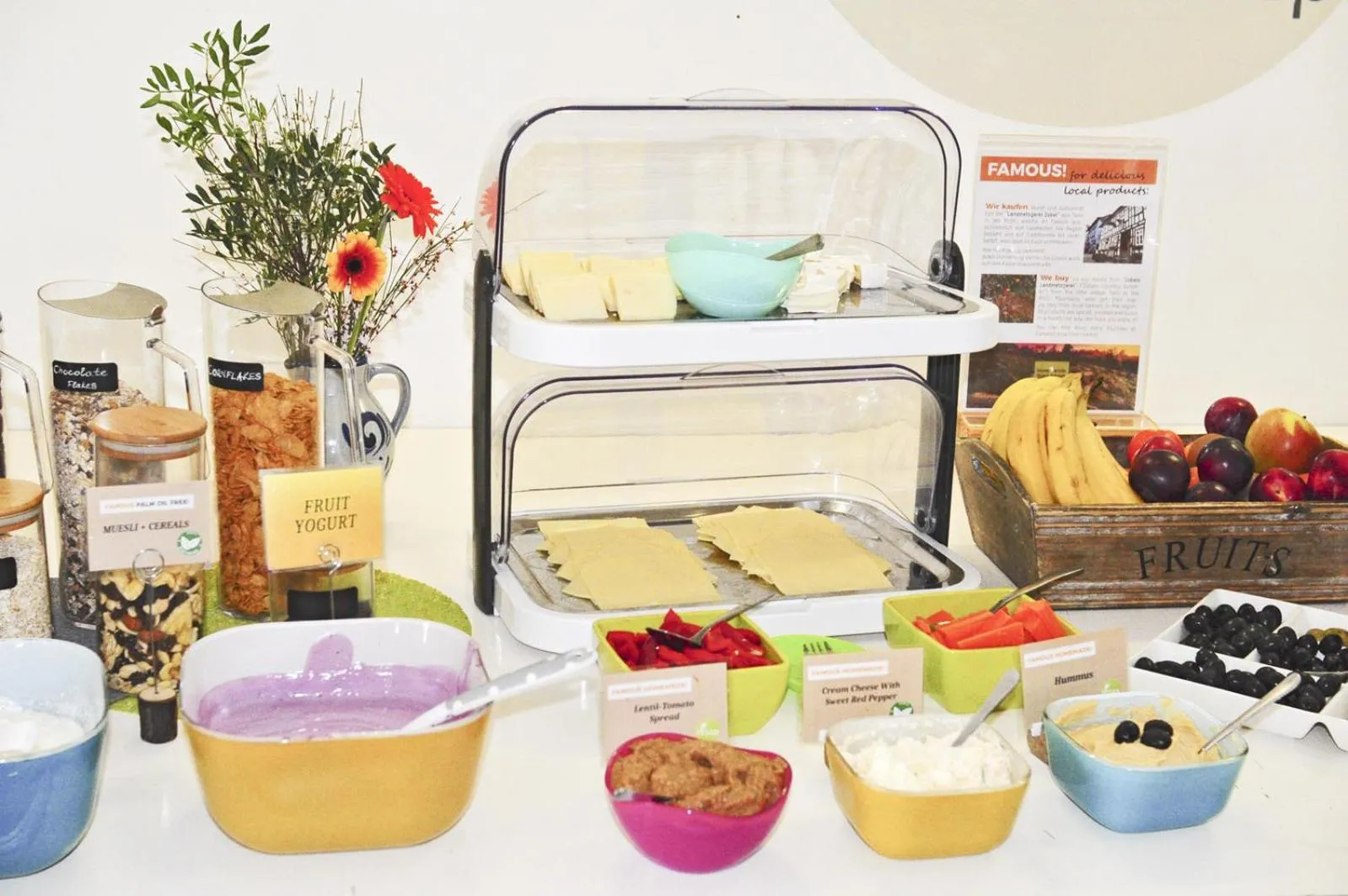 Food in Five Elements Hostel and Capsules Frankfurt