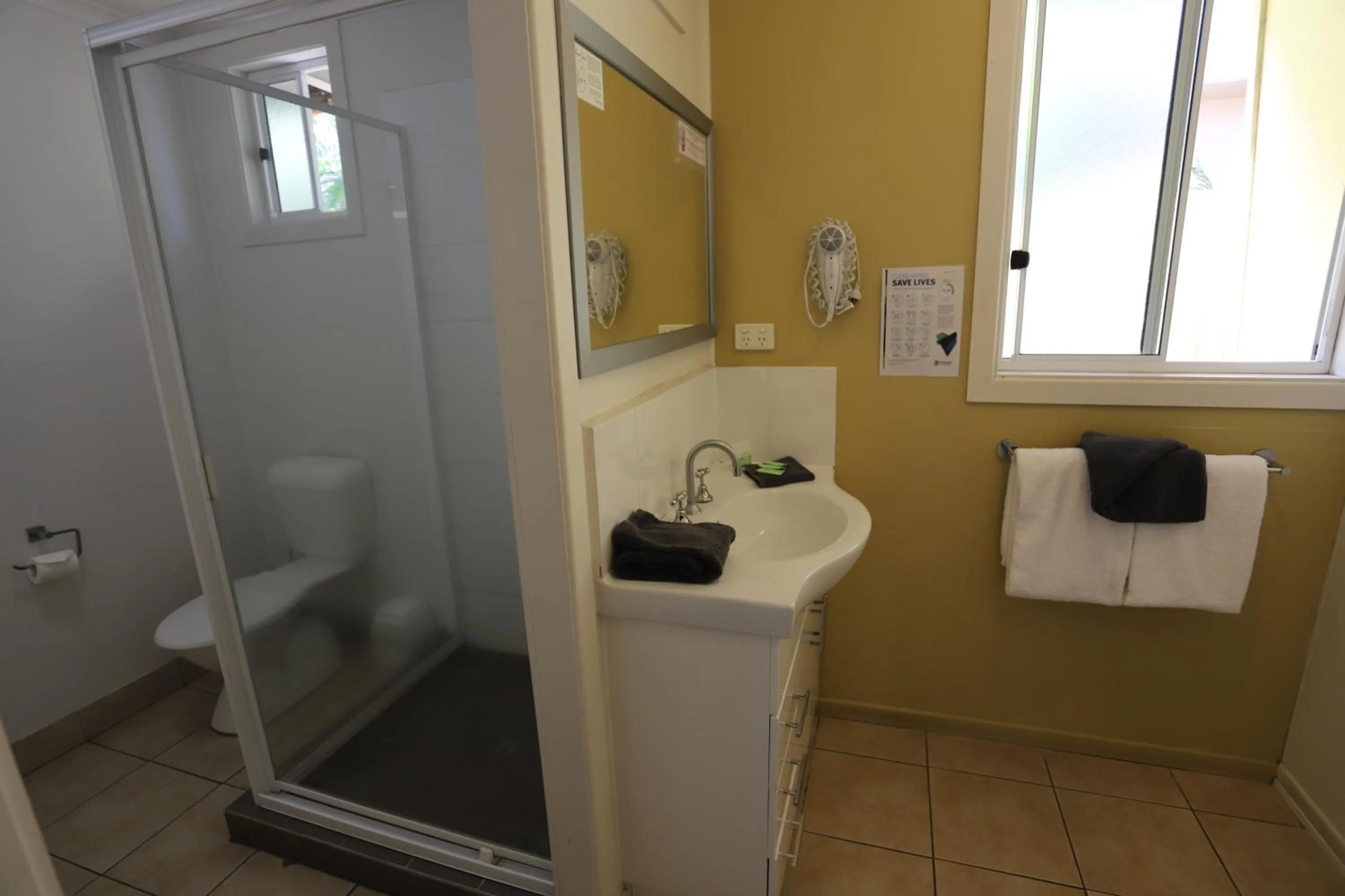 Shower in Tropic Coast Motel