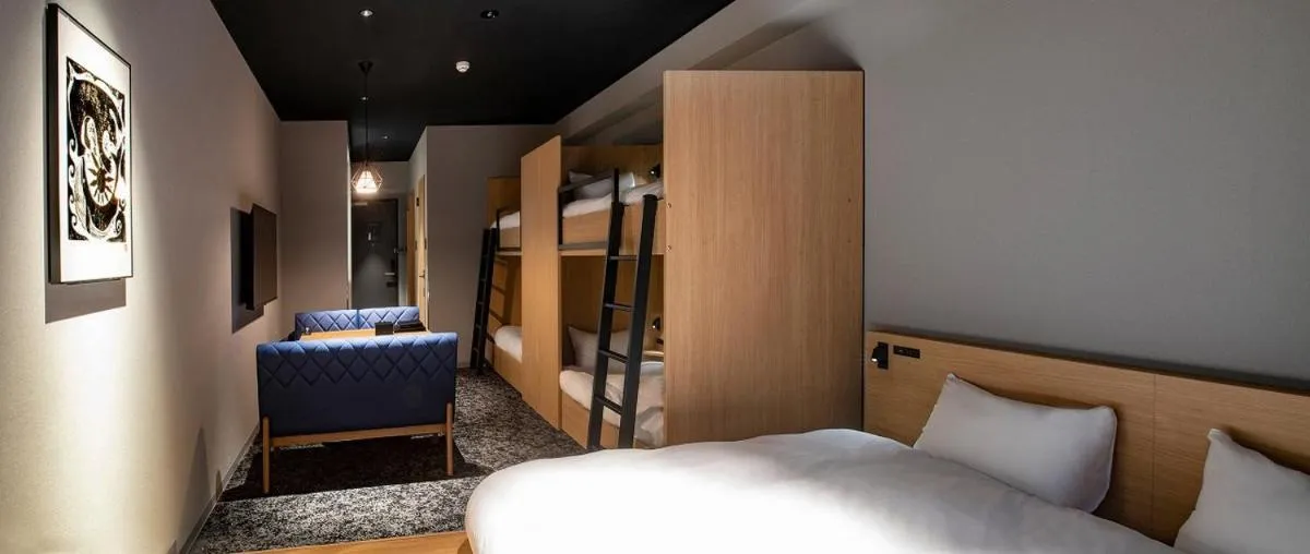 Bed in ALPHABED INN Sapporo Odori Park