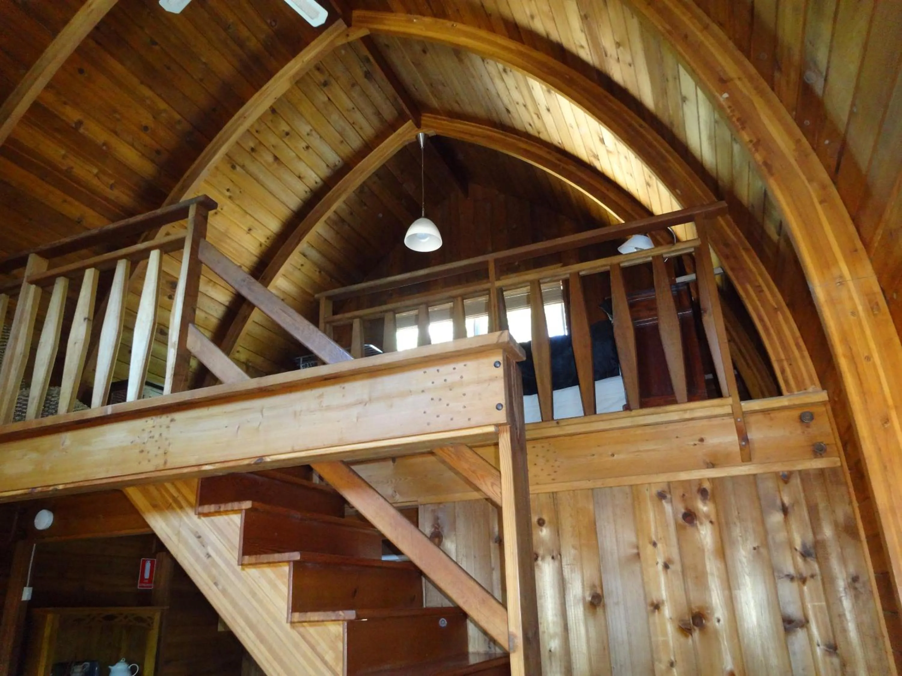 Living room in Jarrah Glen Cabins