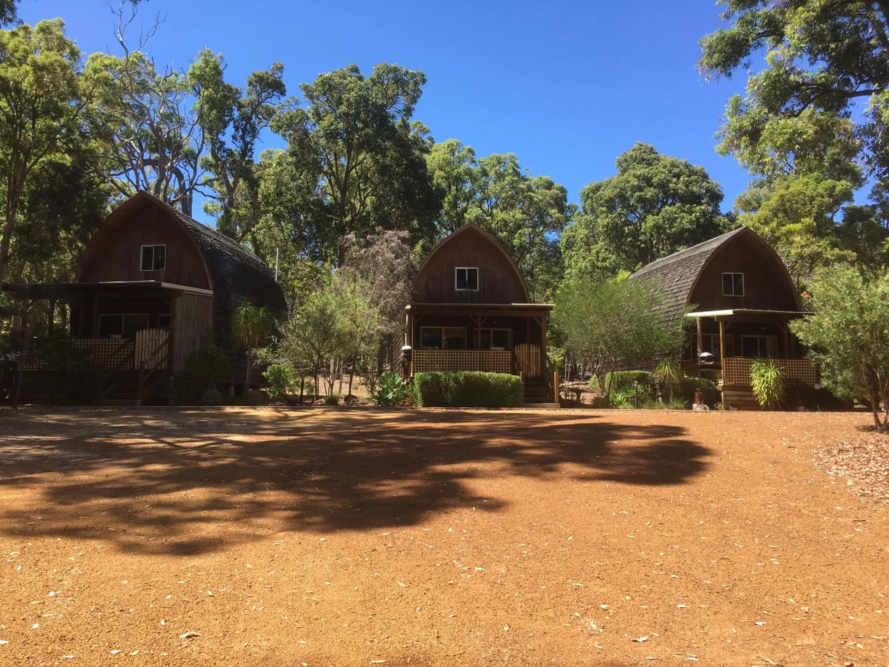 Facade/entrance in Jarrah Glen Cabins