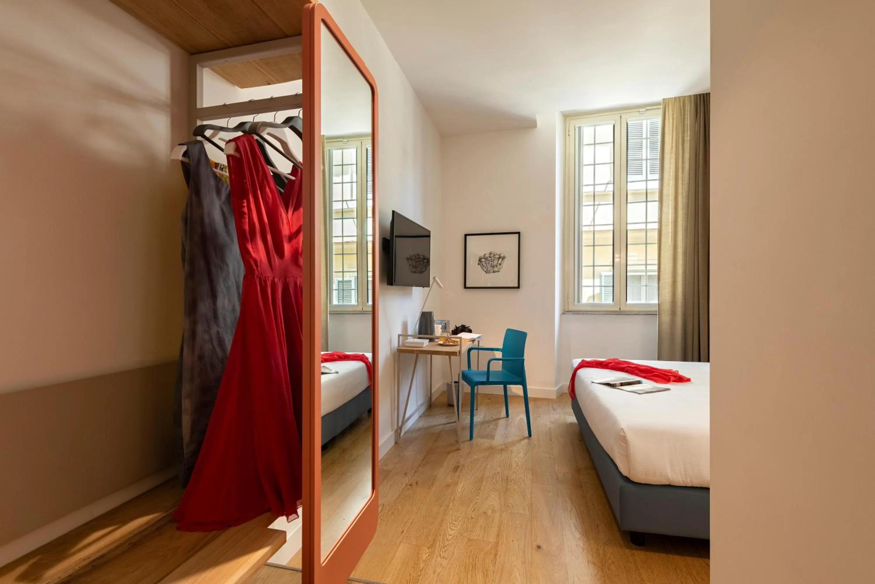 Living room, Bed in Giuditta in Trastevere