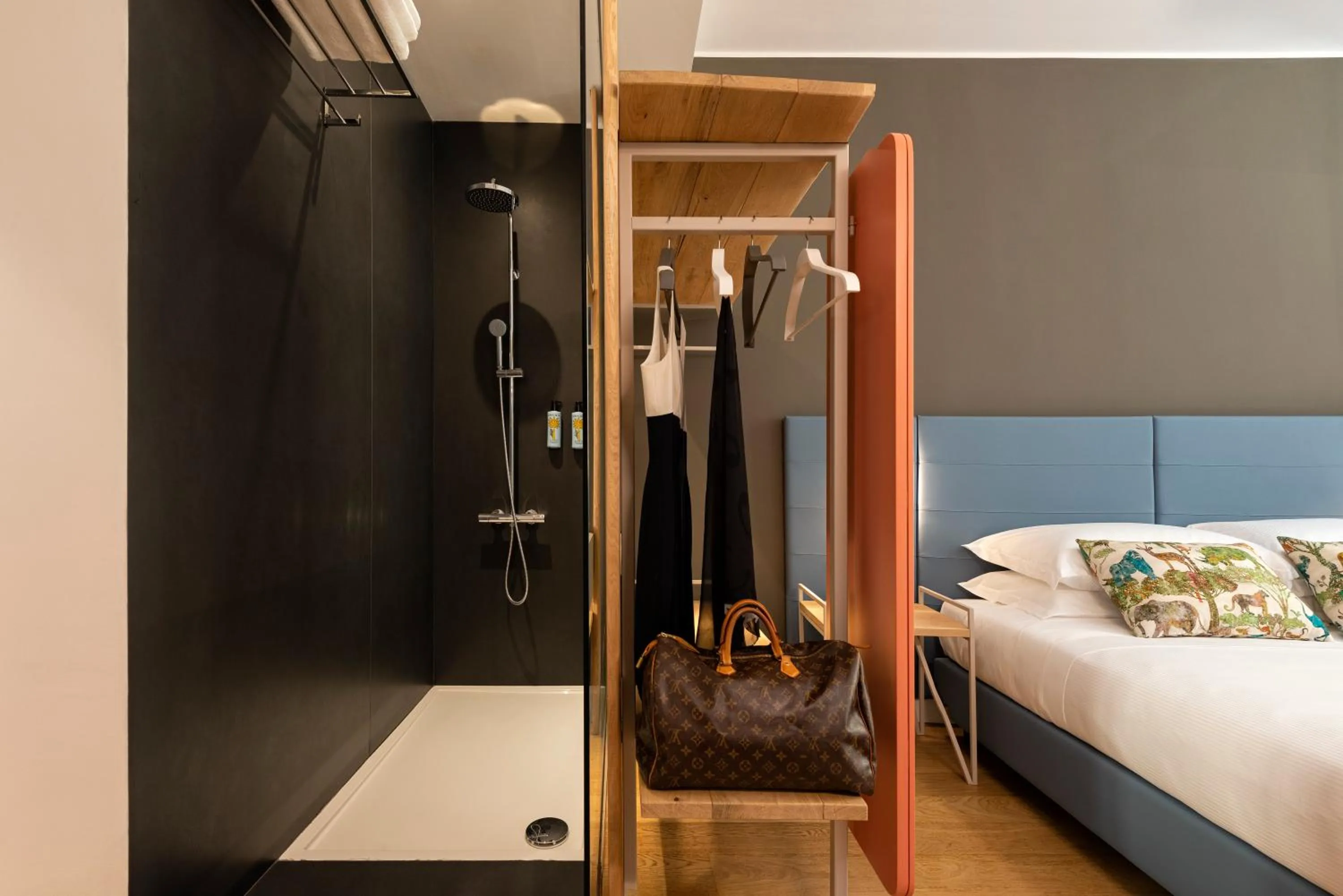 Bathroom, Bed in Giuditta in Trastevere