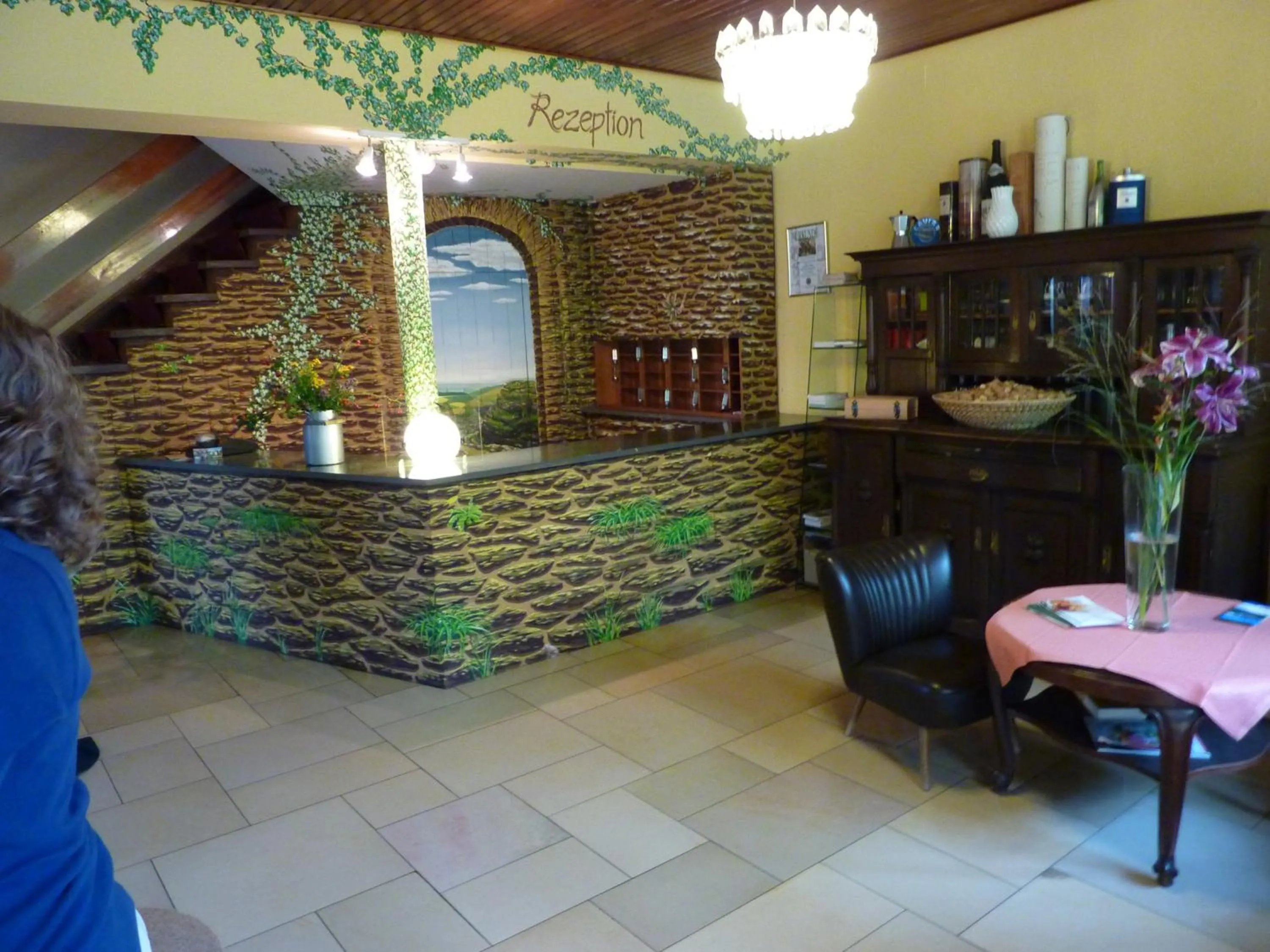 Lobby or reception in Hotel Oranien