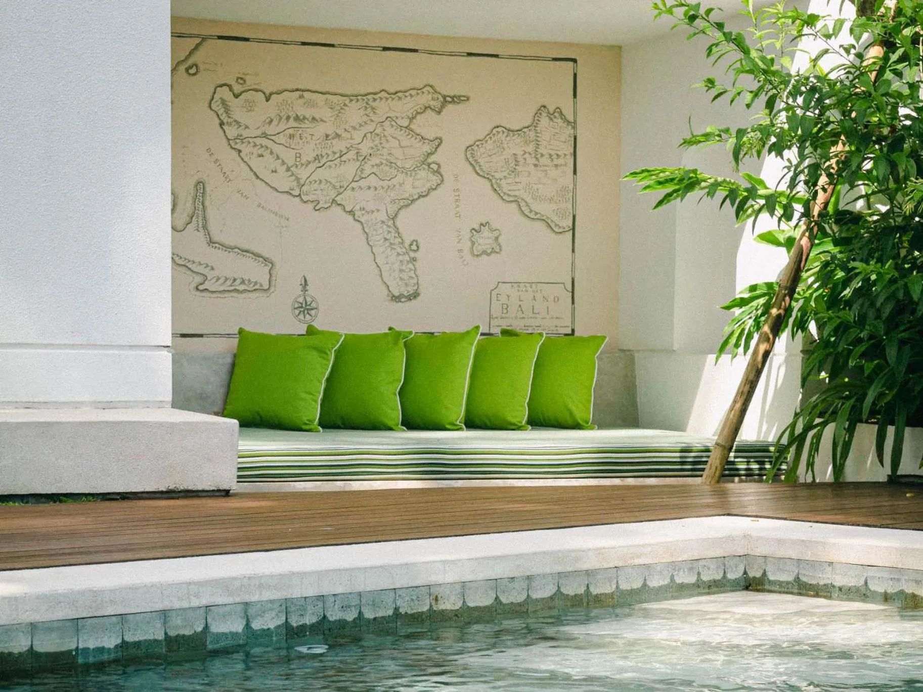 Seating area in The Sayan House Villas