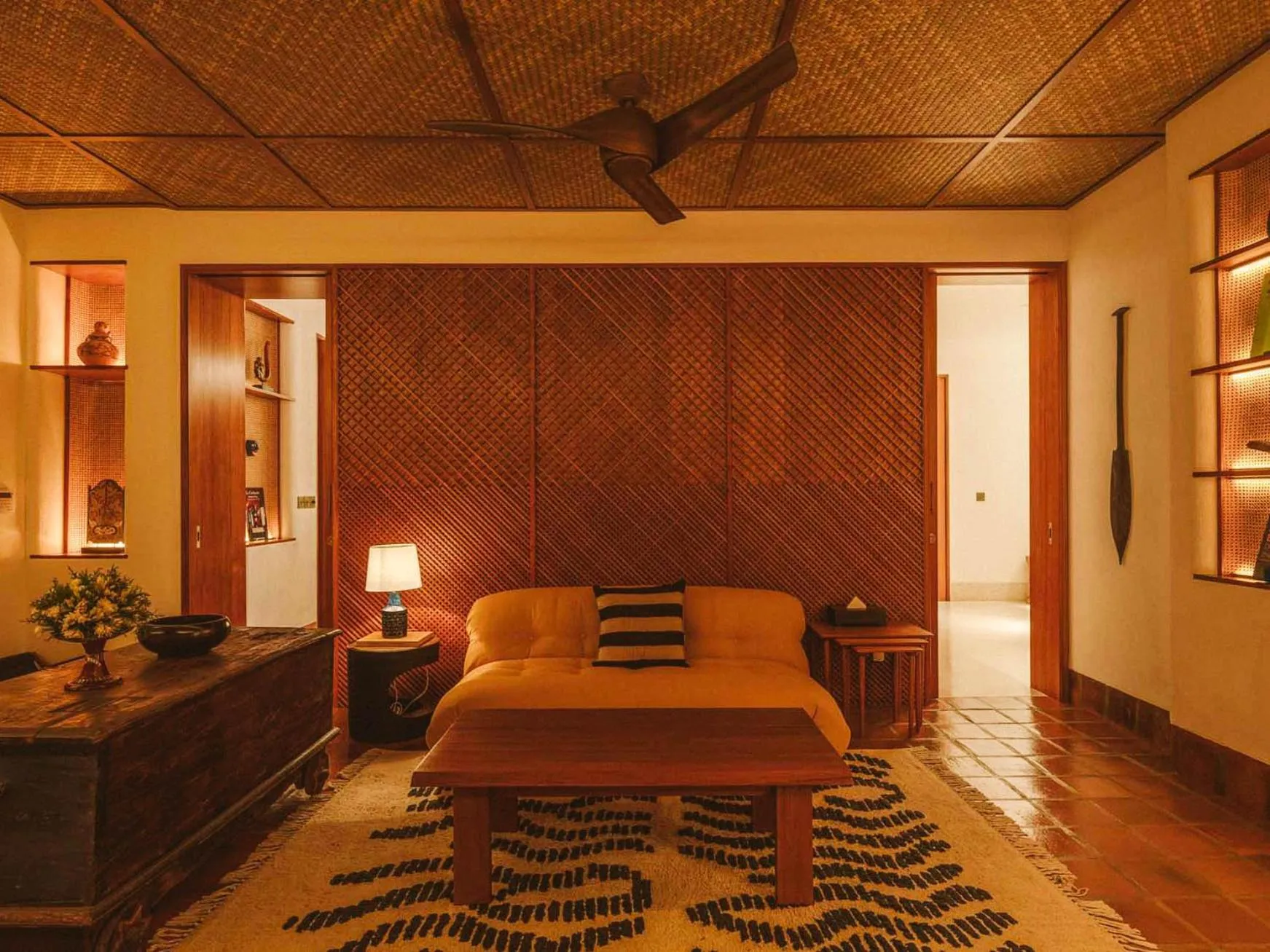 Bed in The Sayan House Villas