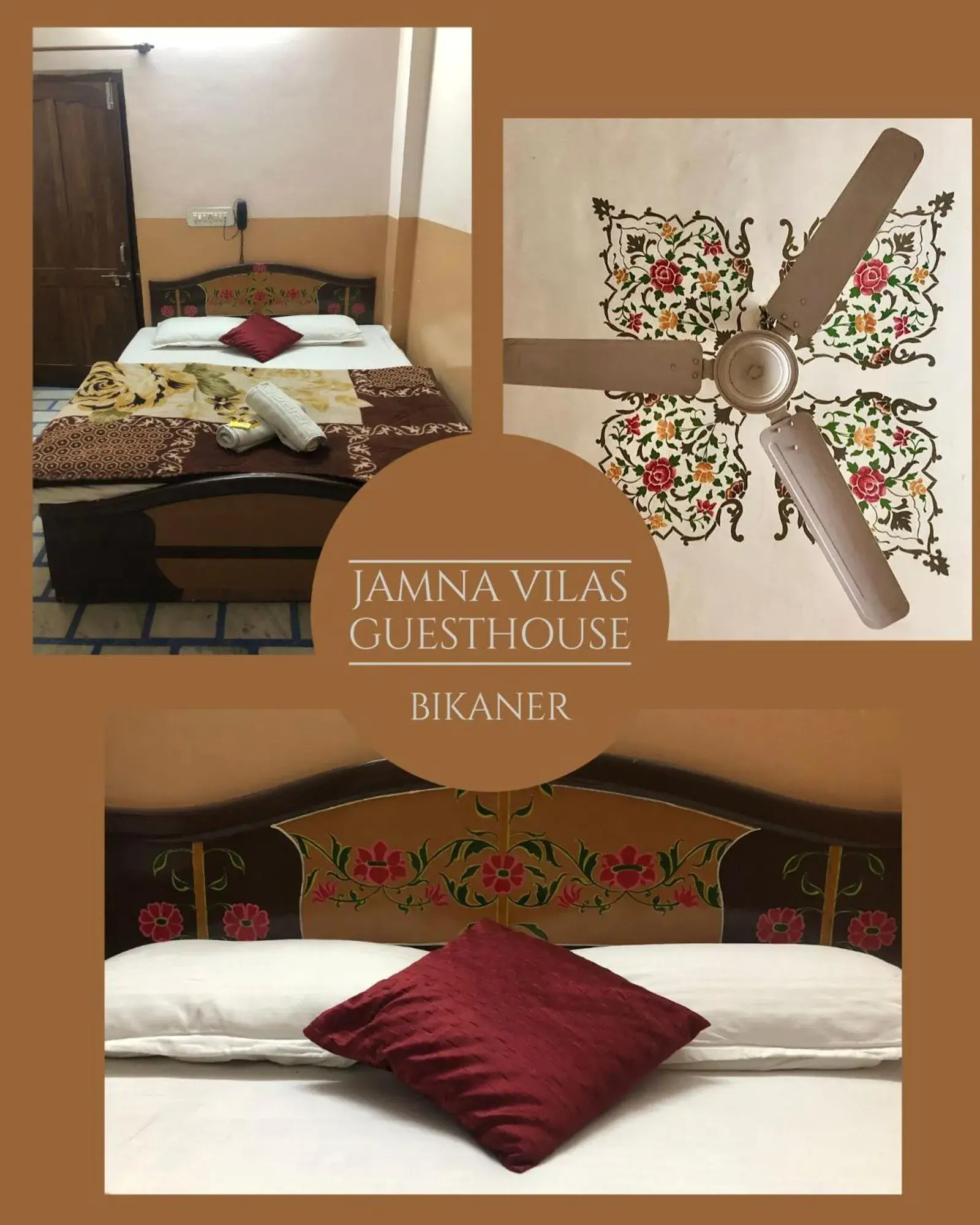 Photo of the whole room, Bed in Jamna Vilas Guest House and Restaurant Photo of the whole room, Bed in Jamna Vilas Guest House and Restaurant