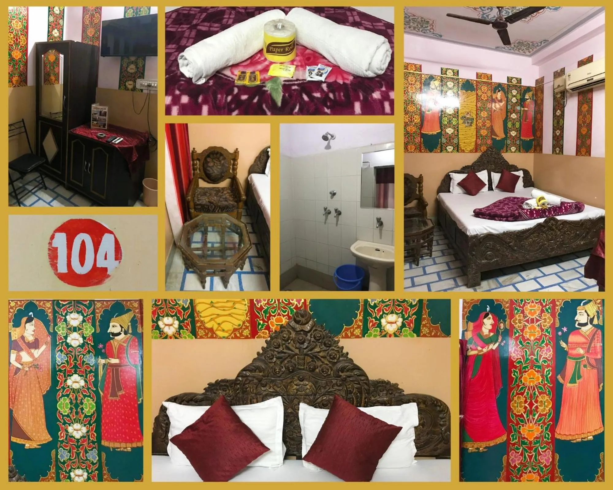Photo of the whole room, Bed in Jamna Vilas Guest House and Restaurant