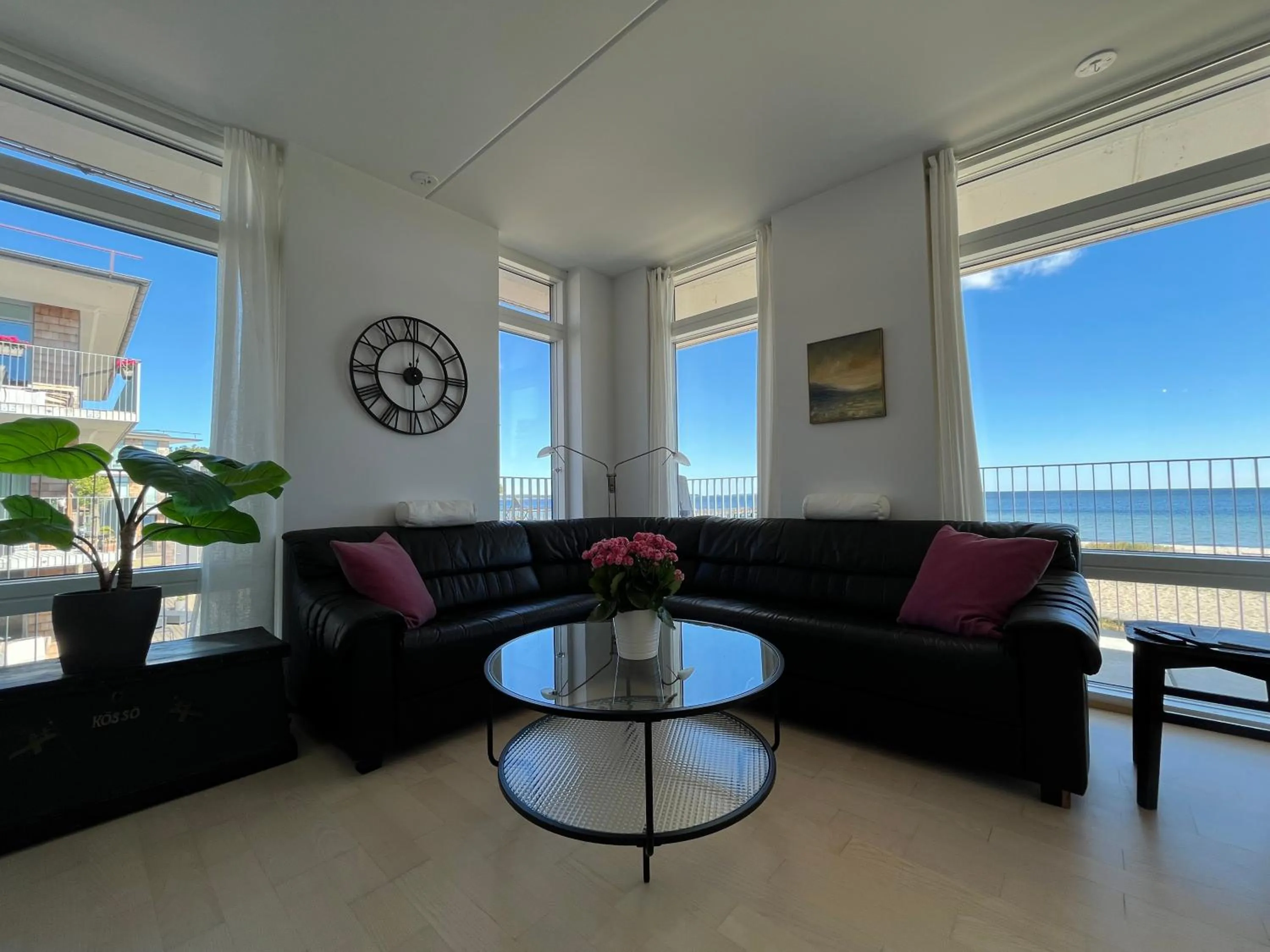 Living room in ÅhusBrygga Apartment Hotel