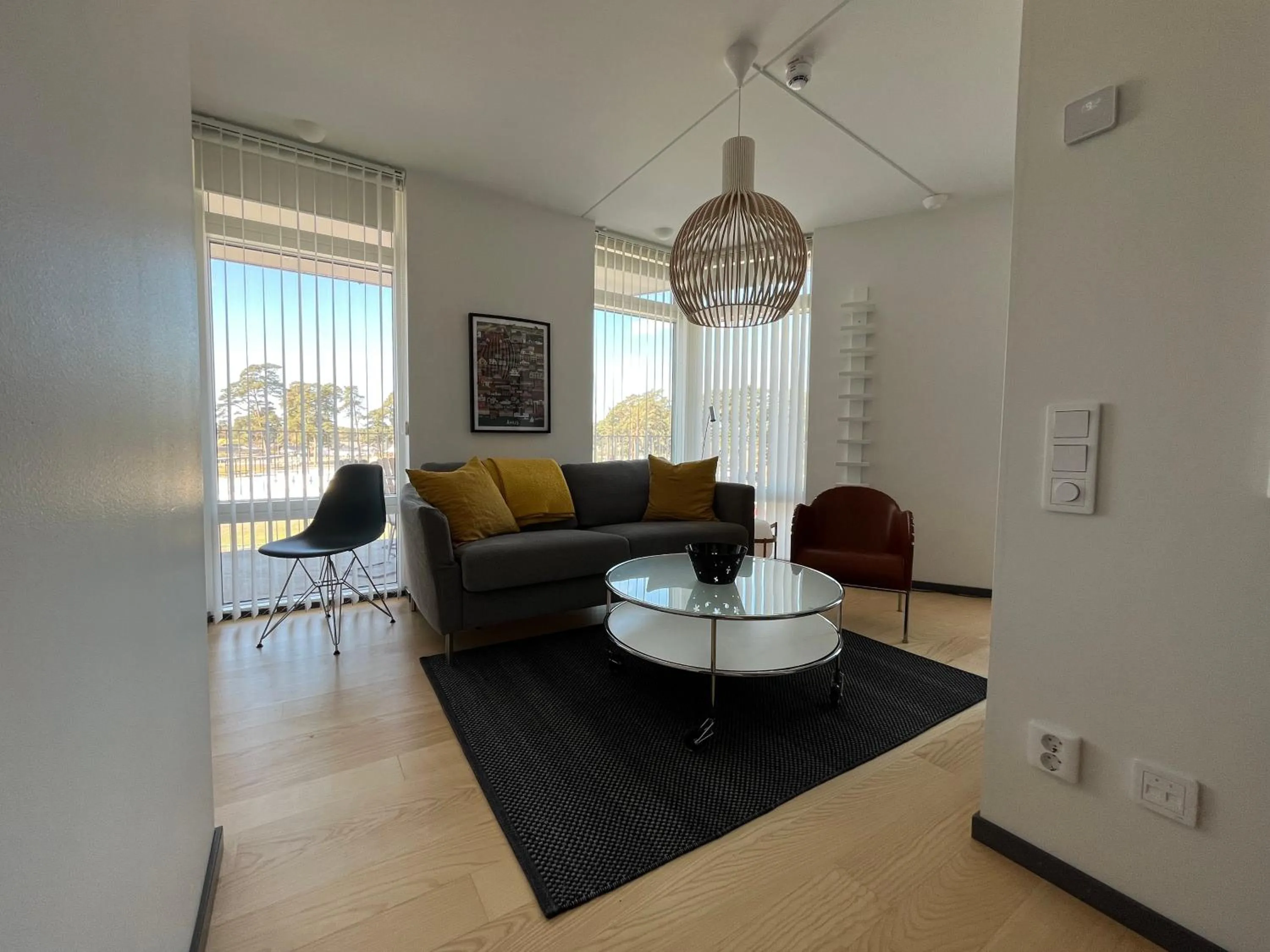 Living room in ÅhusBrygga Apartment Hotel