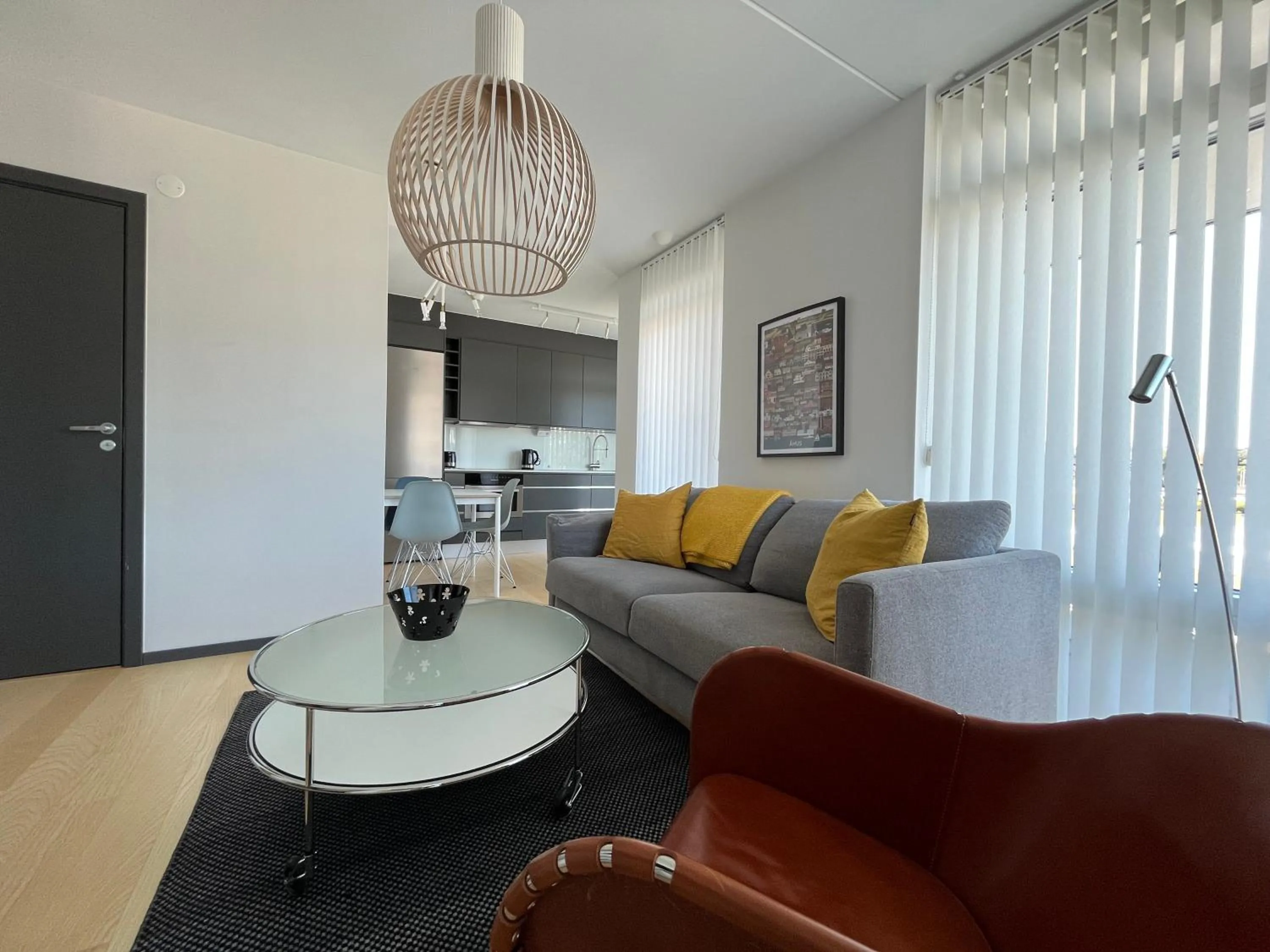 Living room in ÅhusBrygga Apartment Hotel