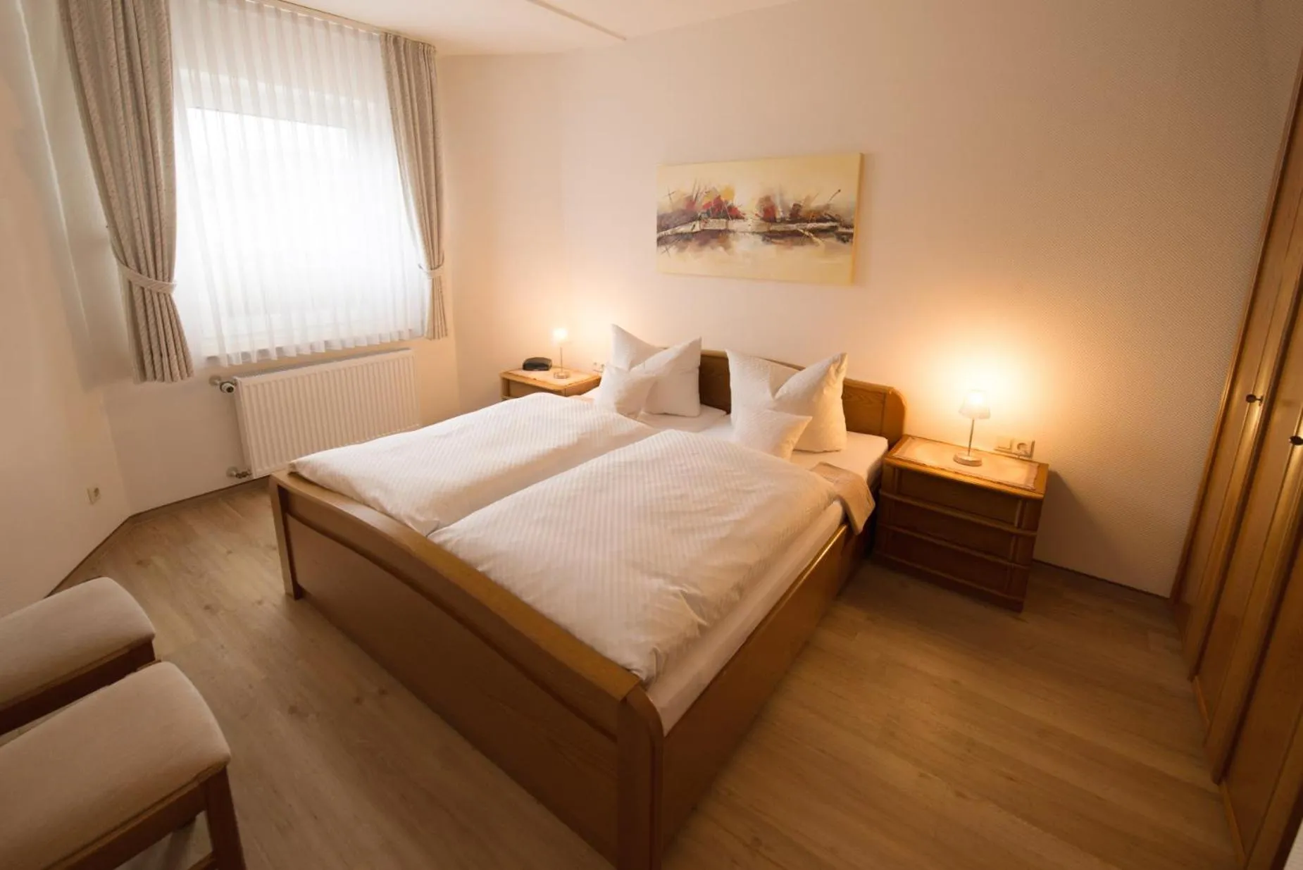 Bed in Ferienwohnung Zur Zweere