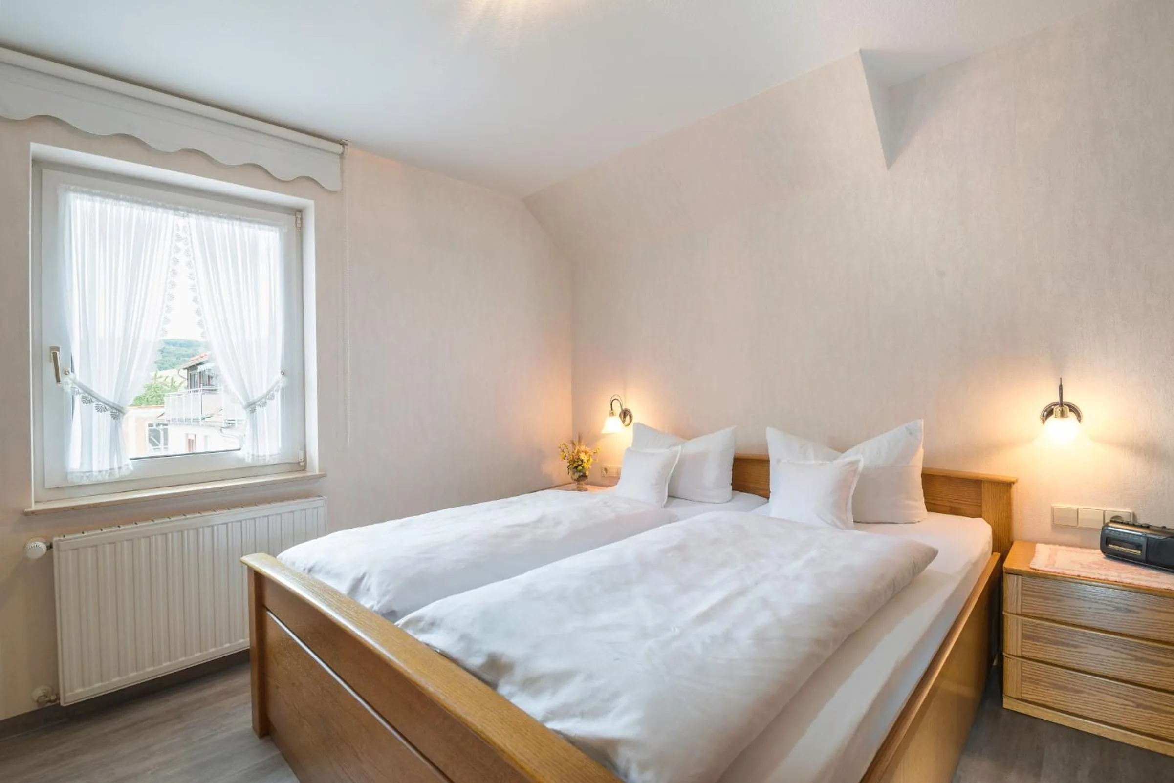 Bed in Ferienwohnung Zur Zweere