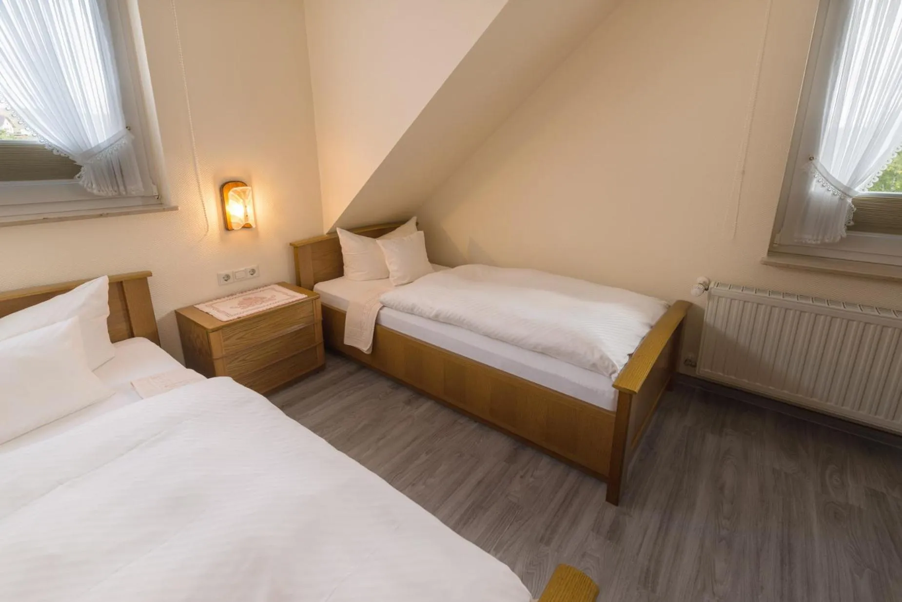 Bed in Ferienwohnung Zur Zweere