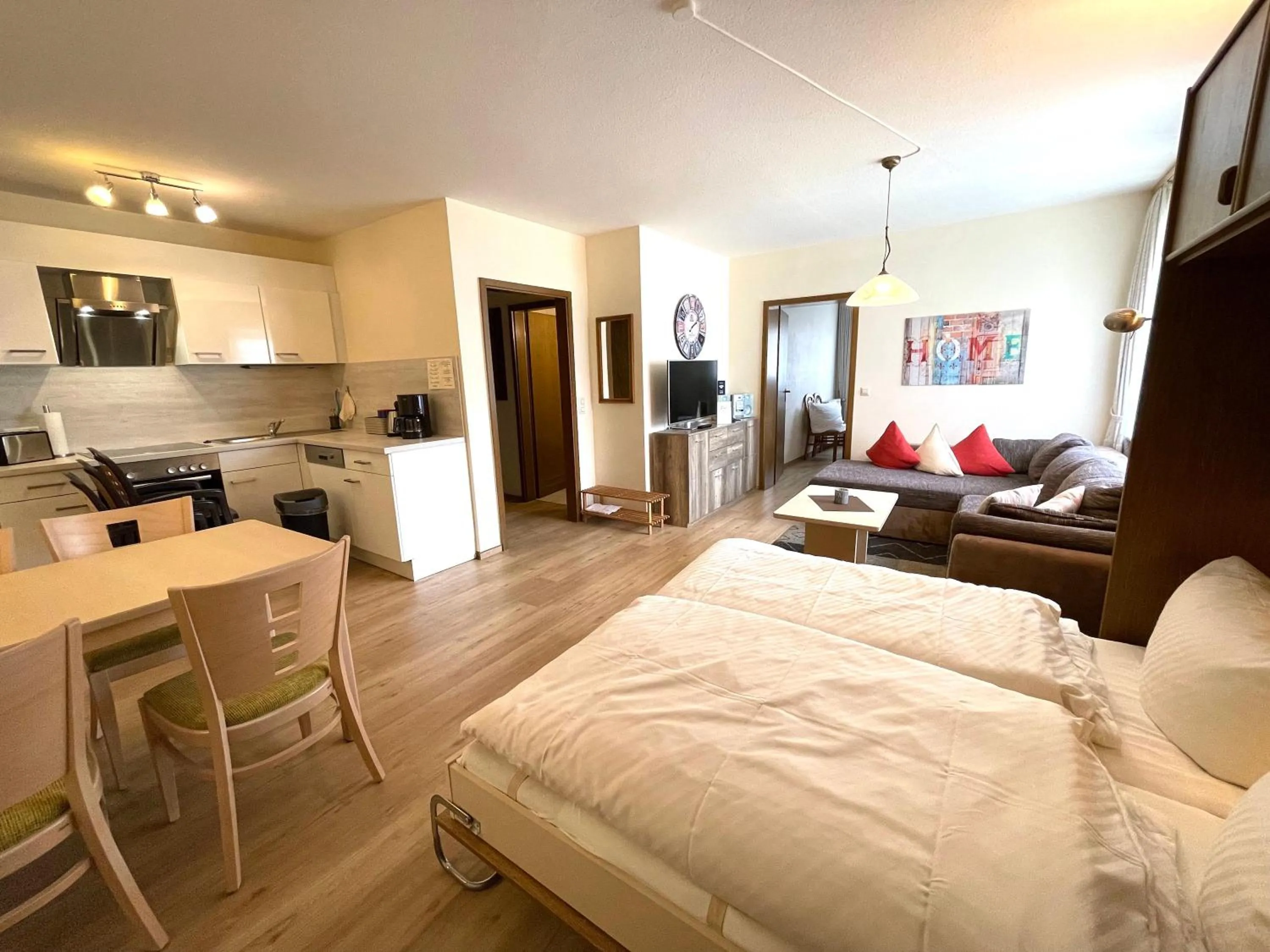 Bed in Ferienwohnung Zur Zweere