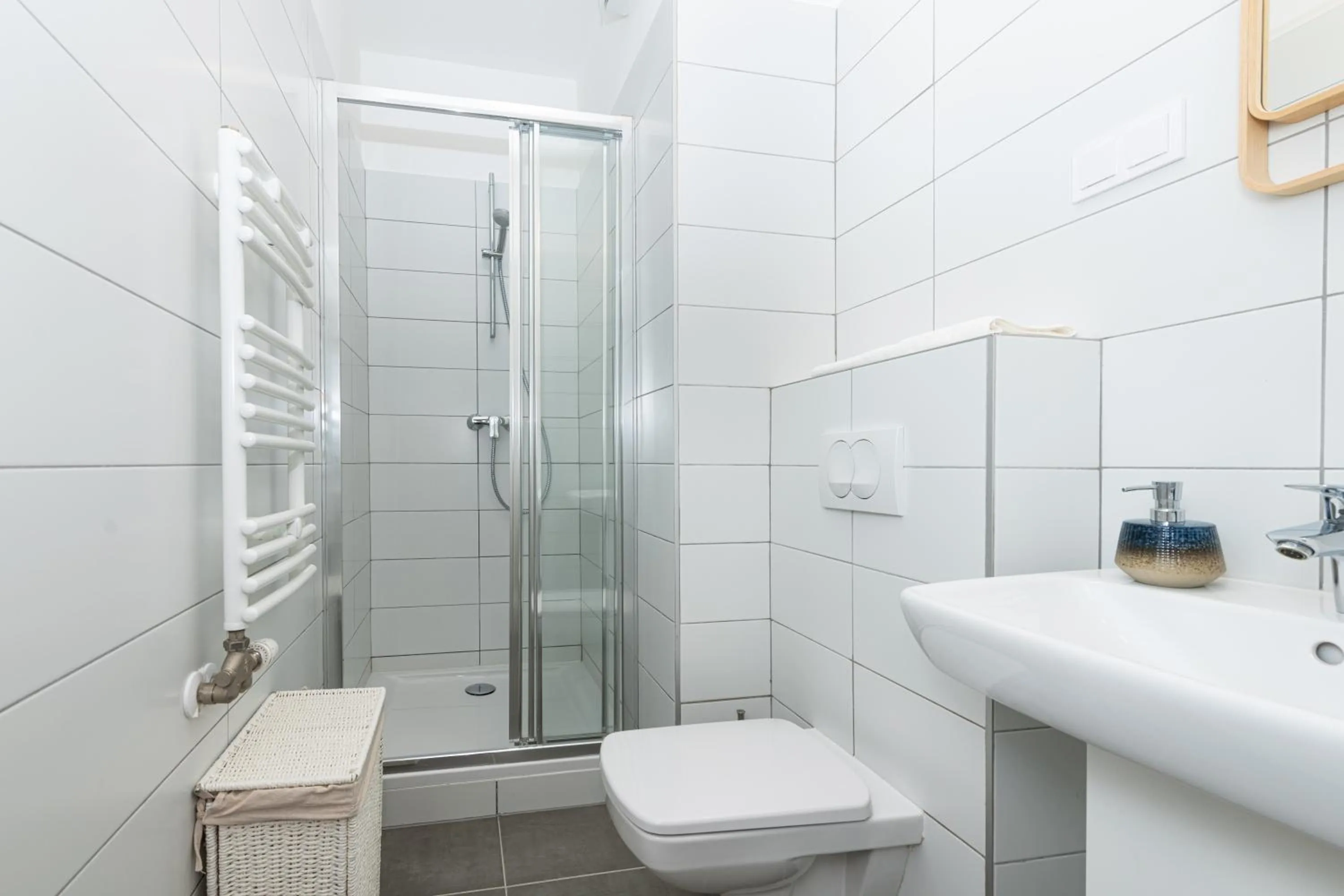 Shower in Elisabeth Downtown Apartments by FirstHost