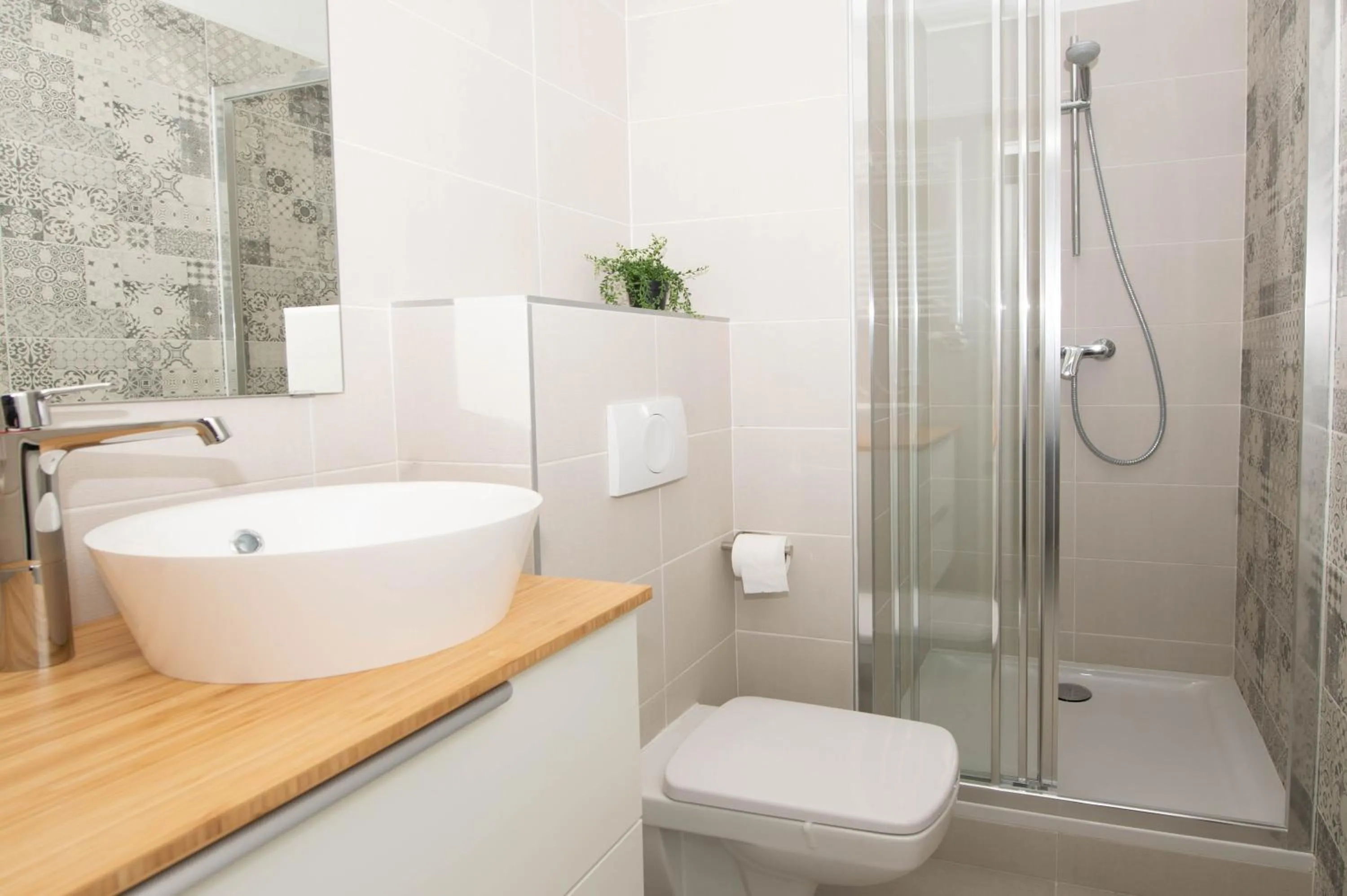 Shower in Elisabeth Downtown Apartments by FirstHost