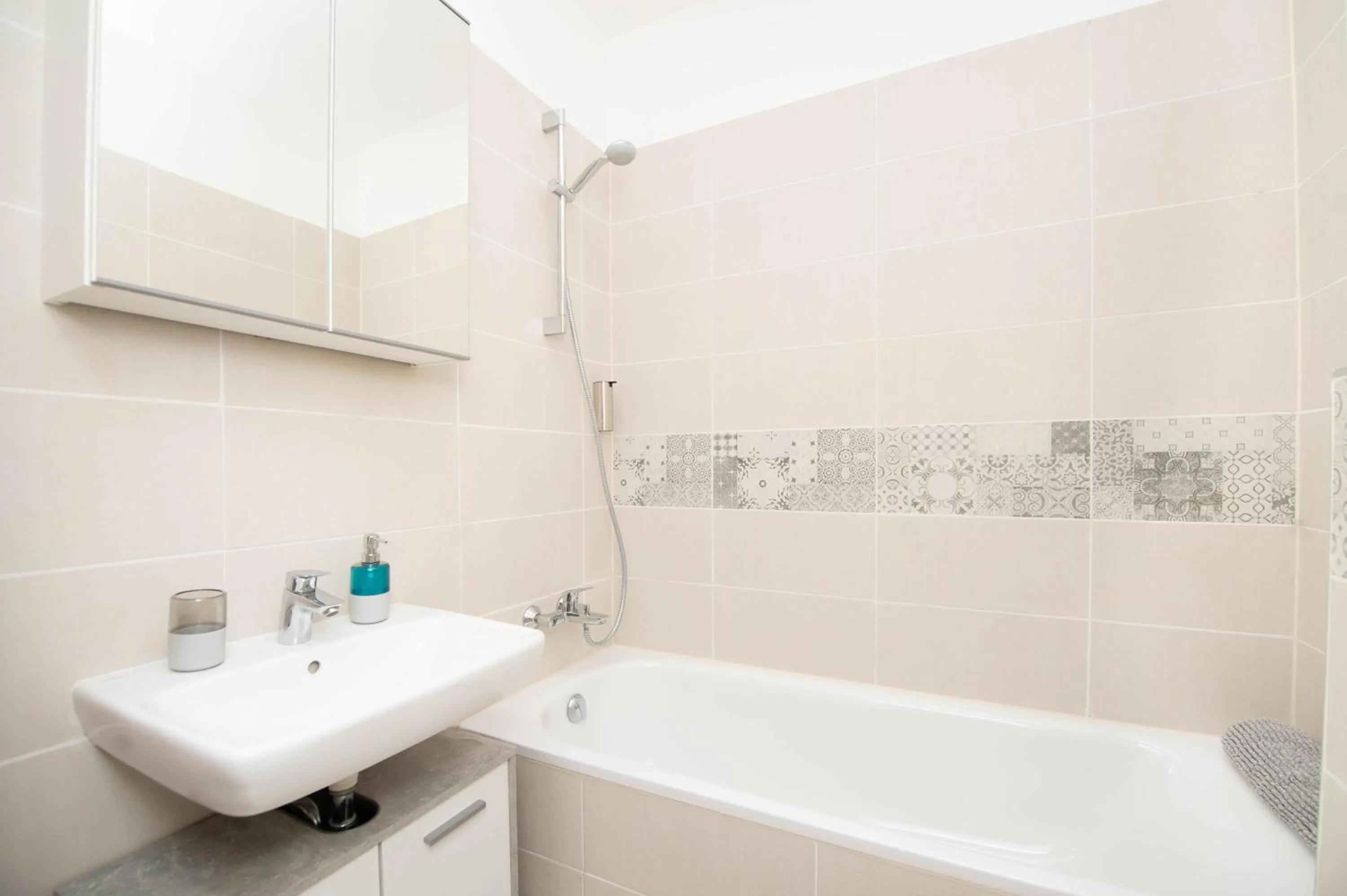 Shower in Elisabeth Downtown Apartments by FirstHost