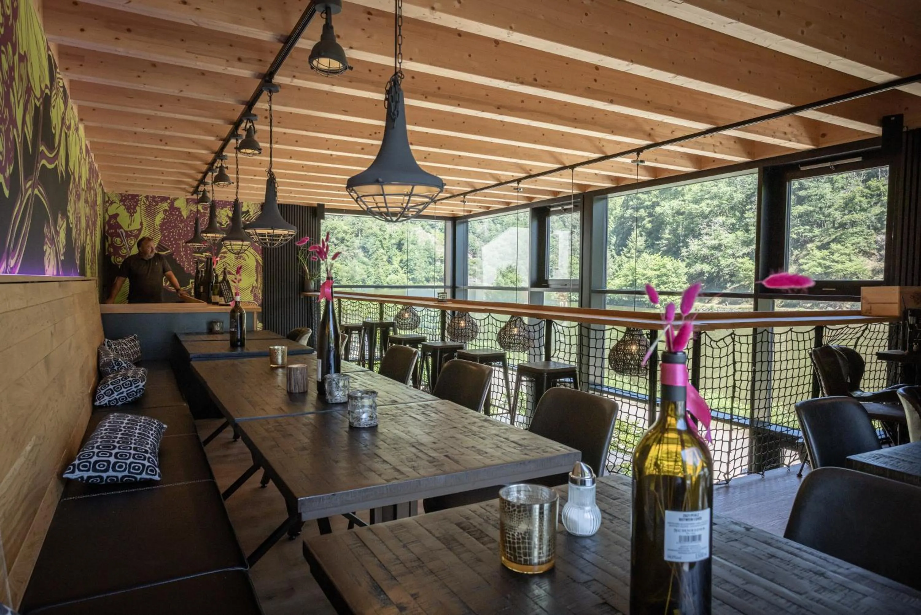 Lounge or bar in Saarschleifenlodge