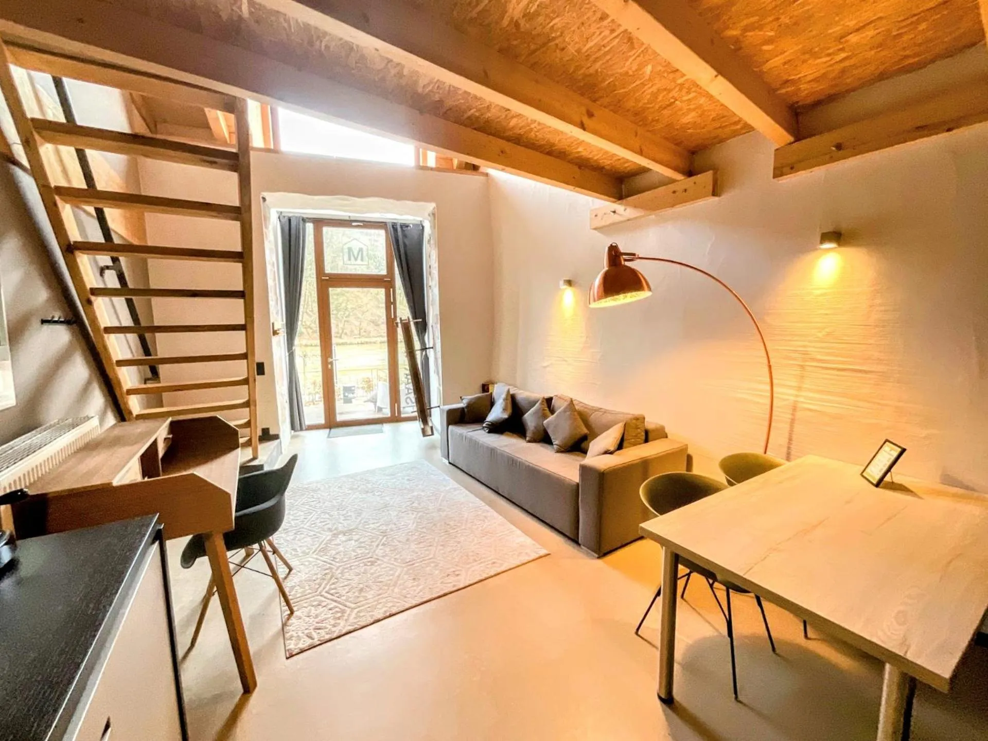 Living room in Saarschleifenlodge