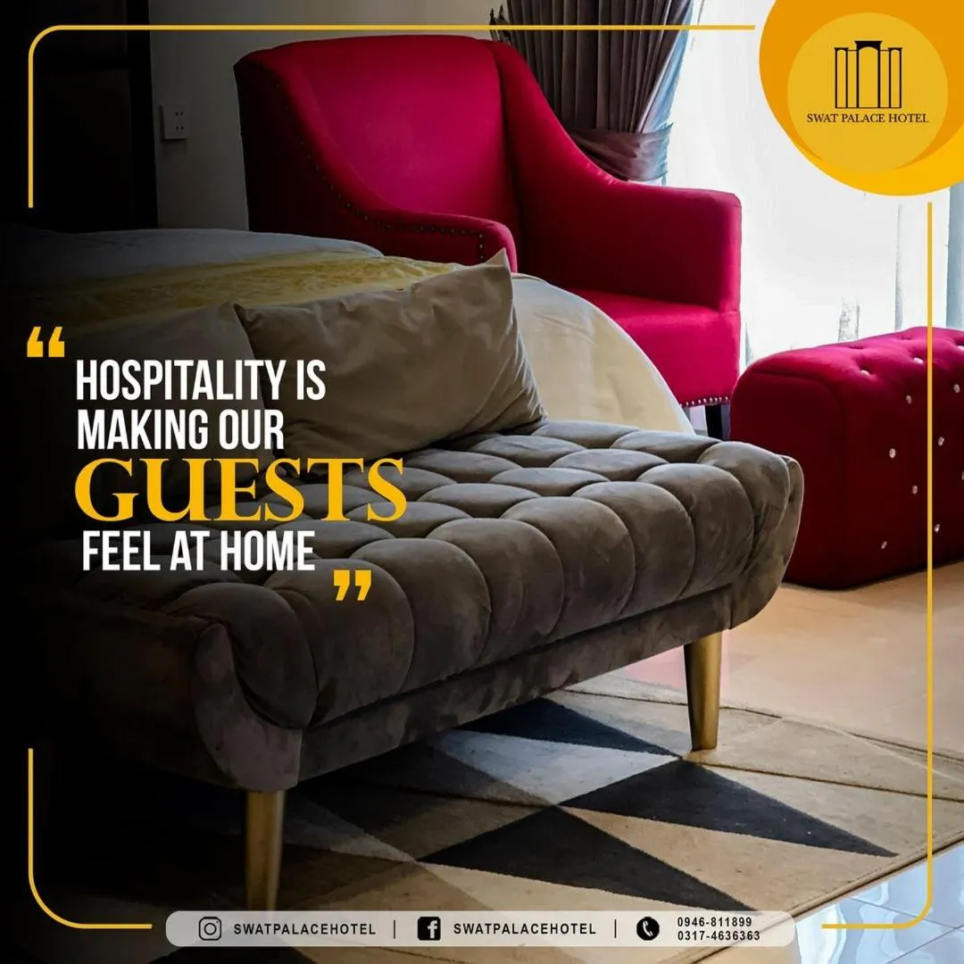 Seating area in Swat Palace Hotel By Northin