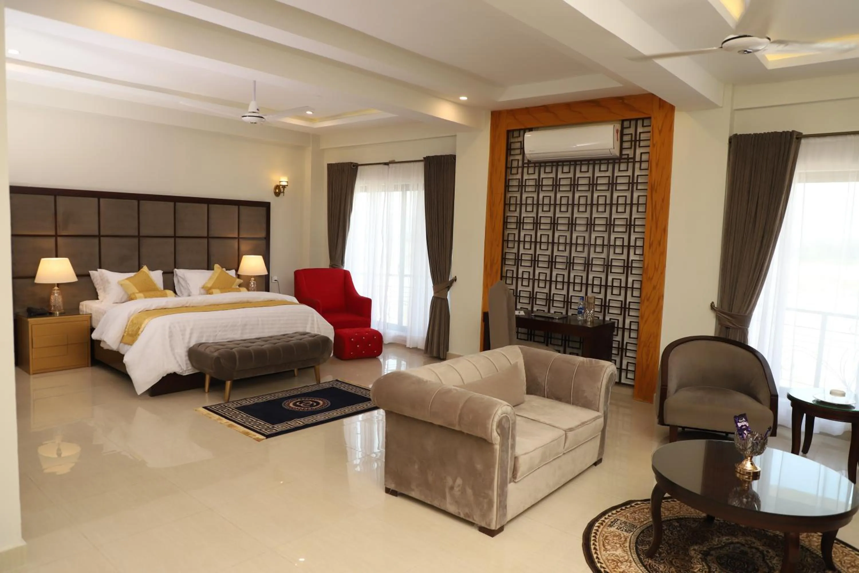 Photo of the whole room, Bed in Swat Palace Hotel By Northin