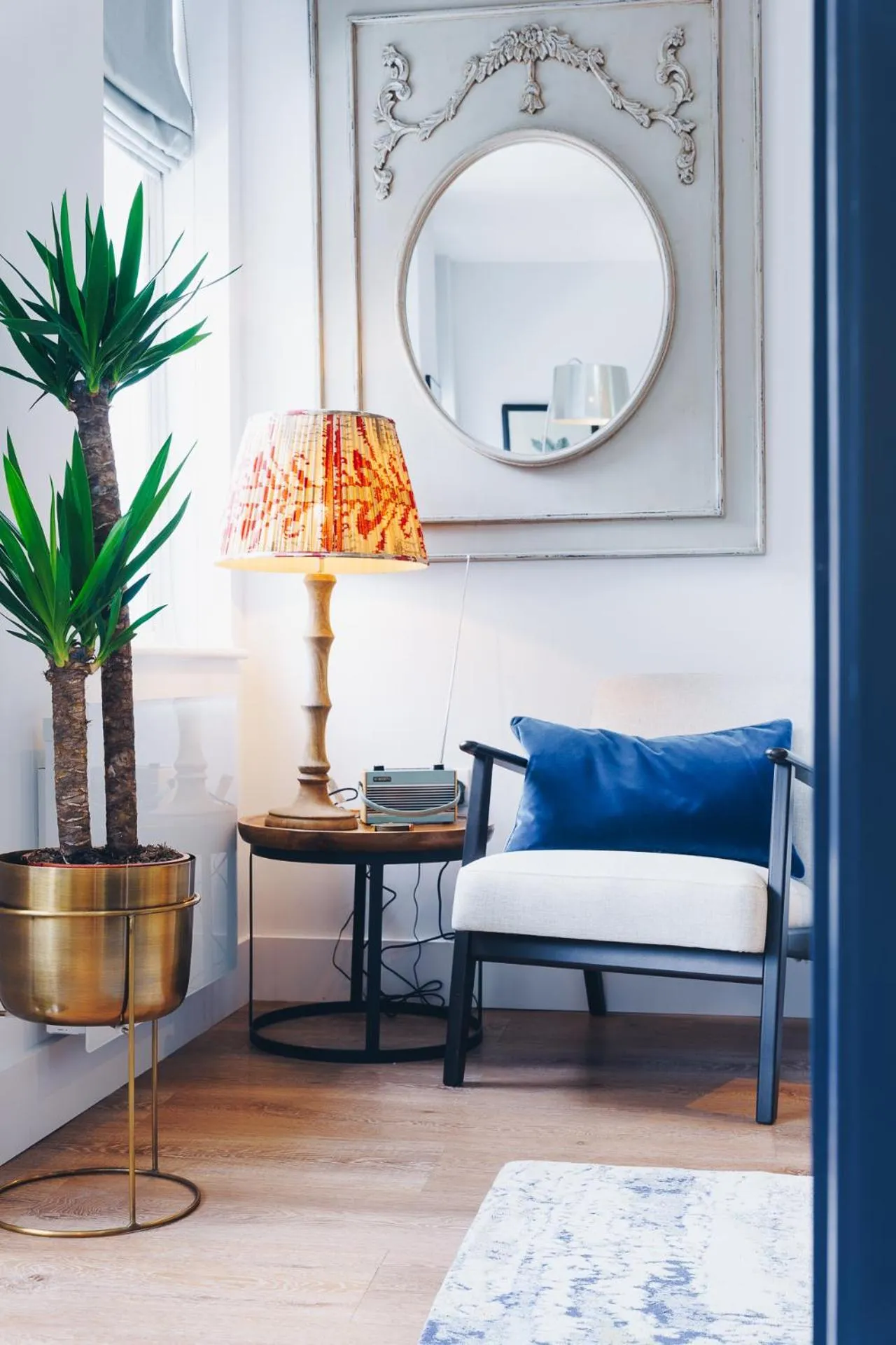 Seating area in South Street Apartments