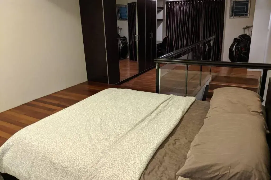 Bed in Cozy designer loft near KL city center Bed in Cozy designer loft near KL city center