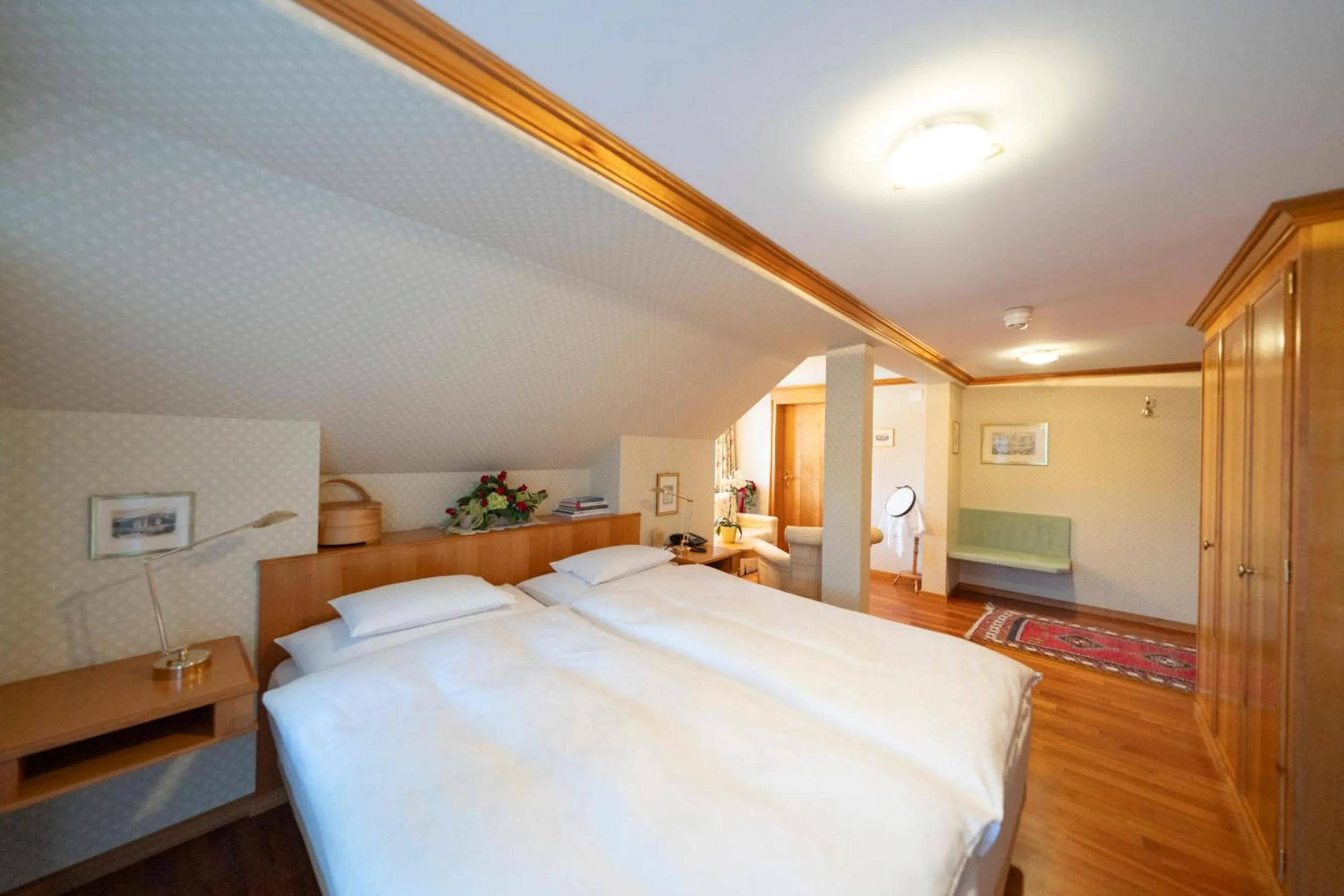 Bed in Hotel Säntis