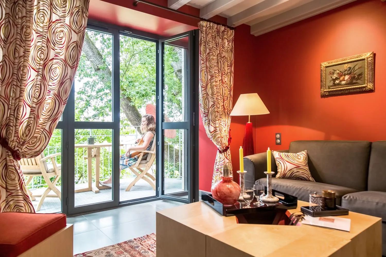 Living room in Chambres d'hôtes Domaine de Nazère