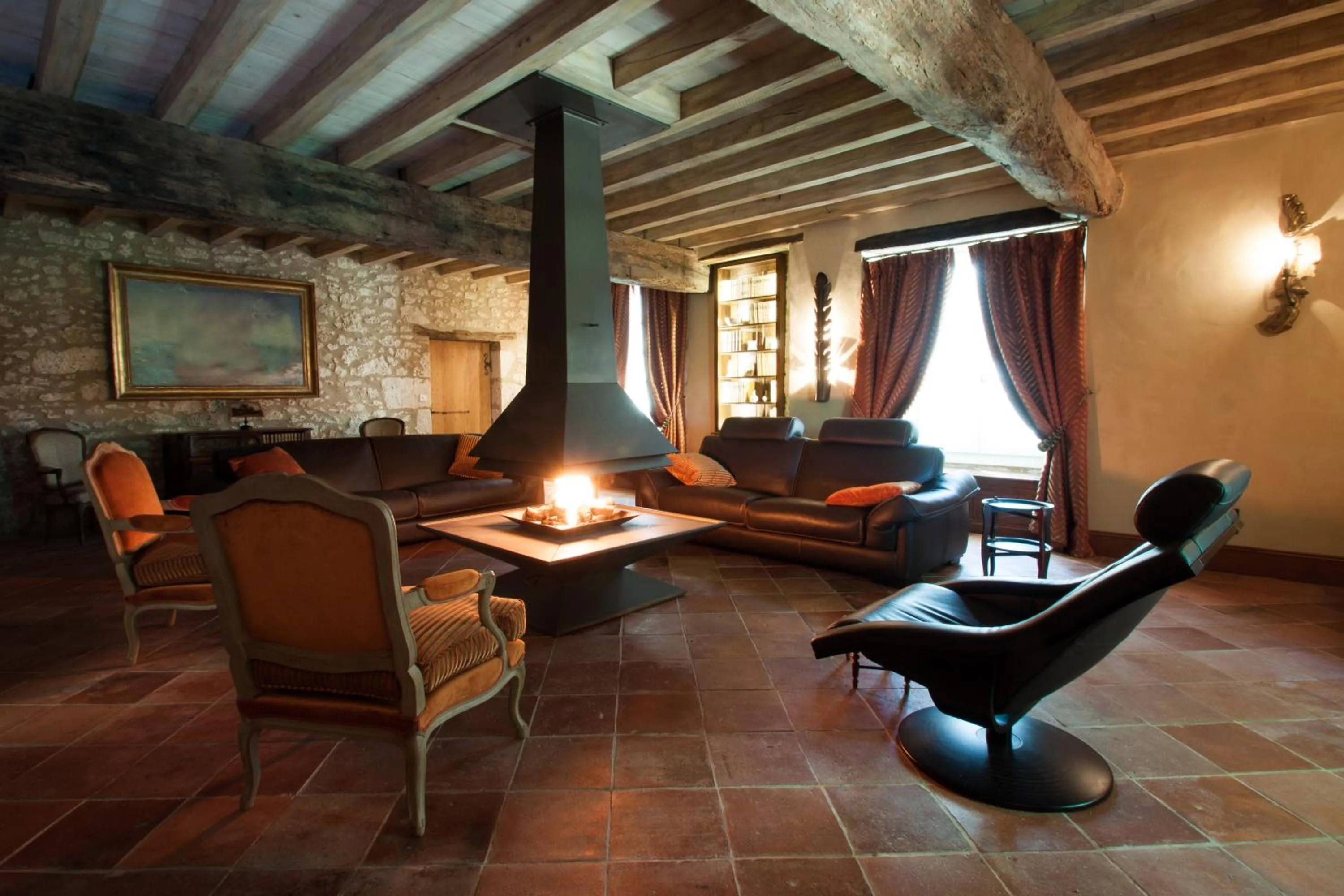 Living room in Chambres d'hôtes Domaine de Nazère