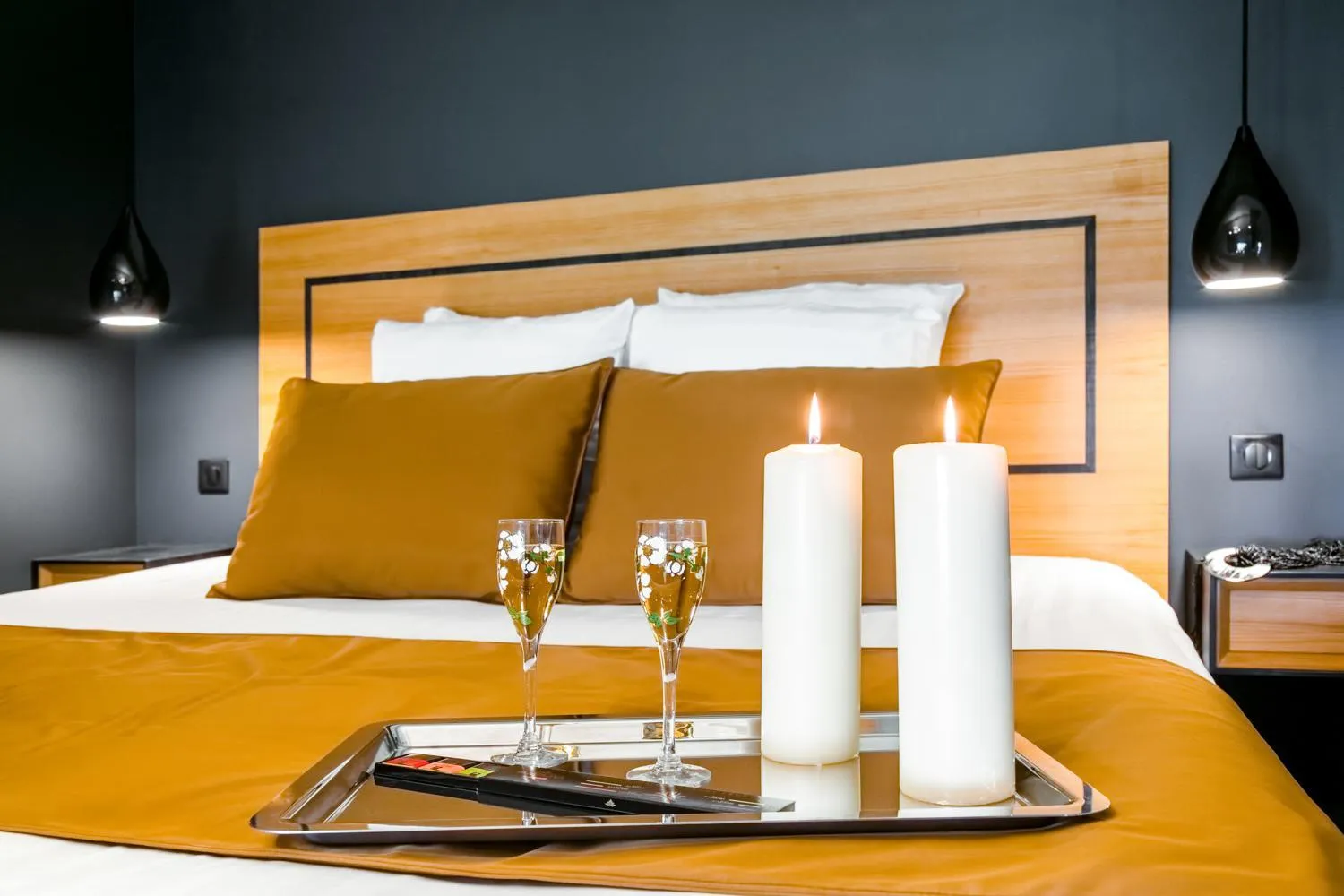 Bed in Chambres d'hôtes Domaine de Nazère