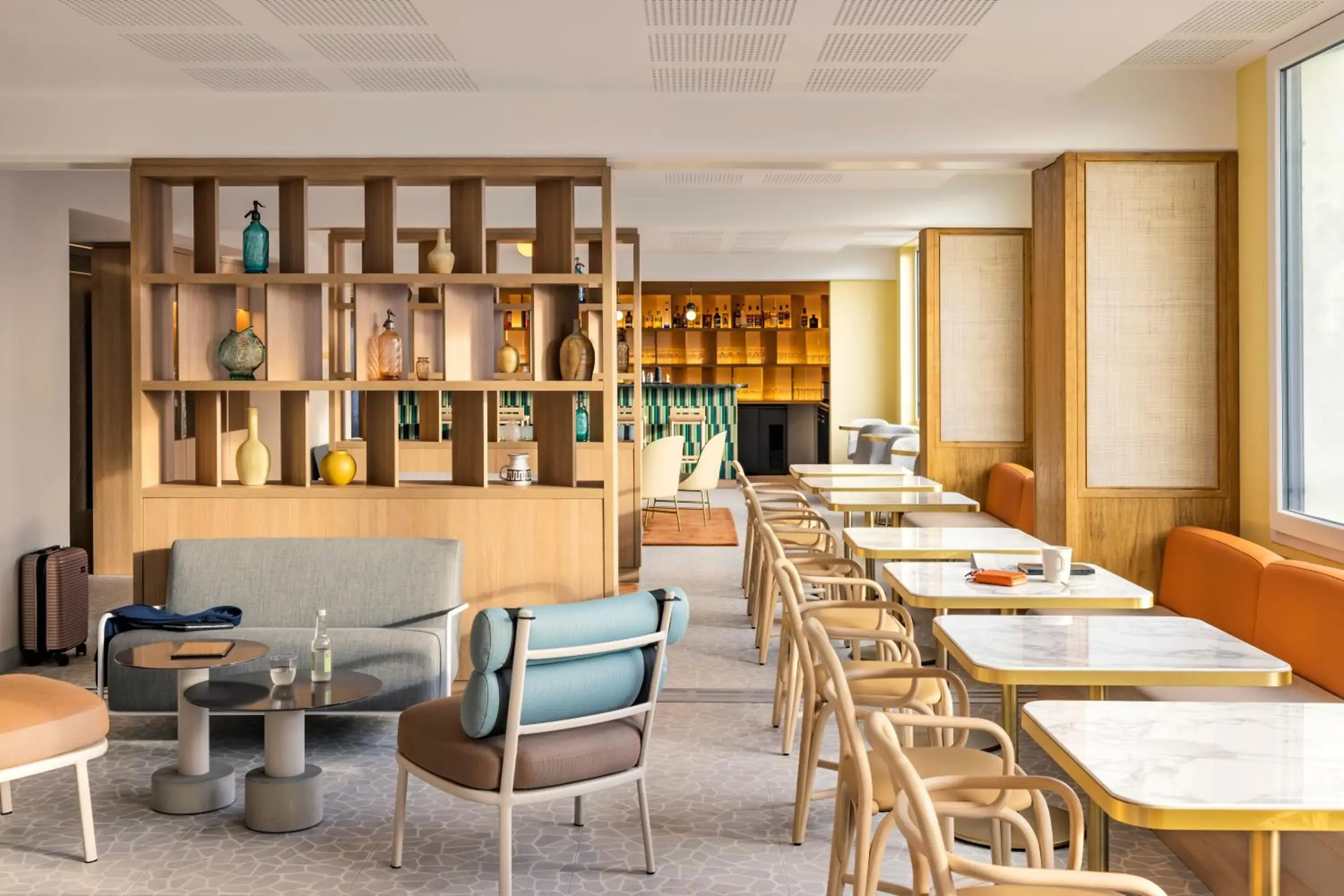 Living room in OKKO Hotels Nice Aéroport Living room in OKKO Hotels Nice Aéroport