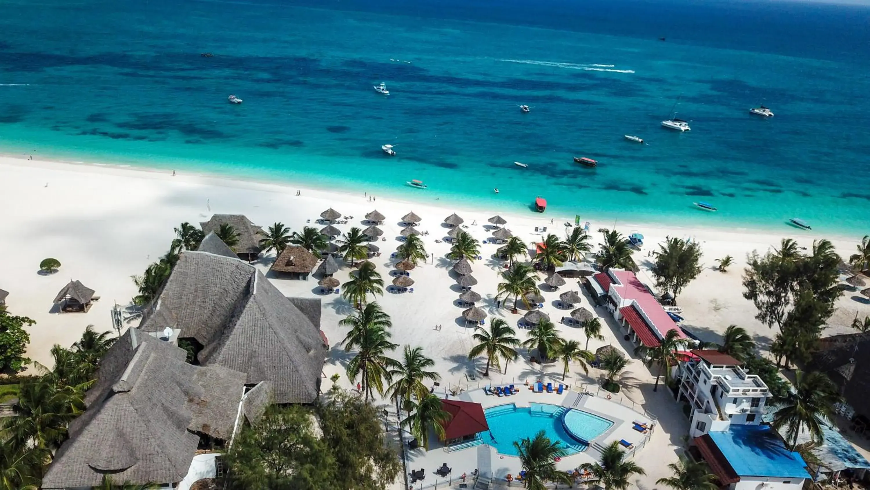 Bird's eye view in Kendwa Rocks Hotel Bird's eye view in Kendwa Rocks Hotel