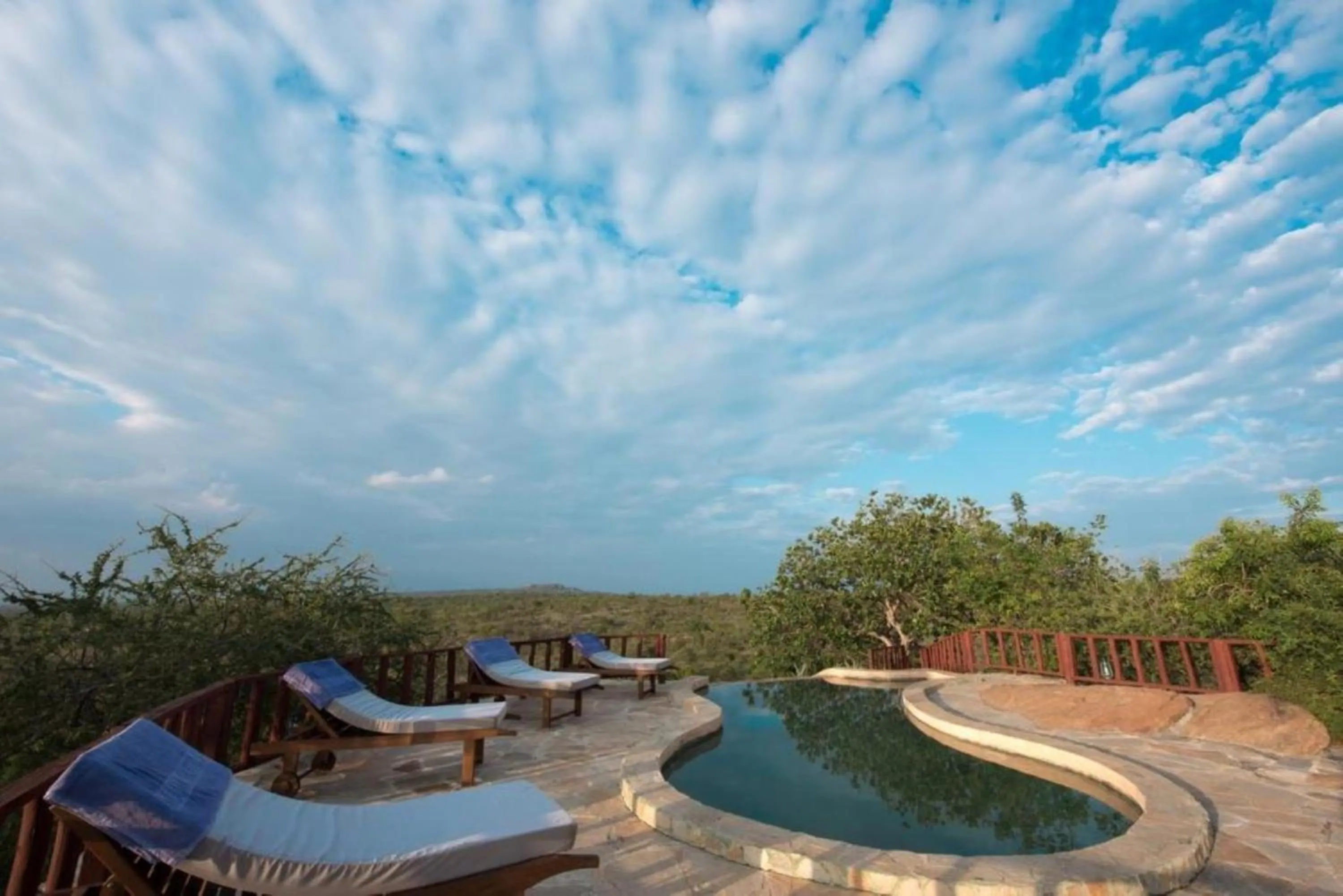 Swimming pool in Elephant Rock Luxury Camp Tarangire