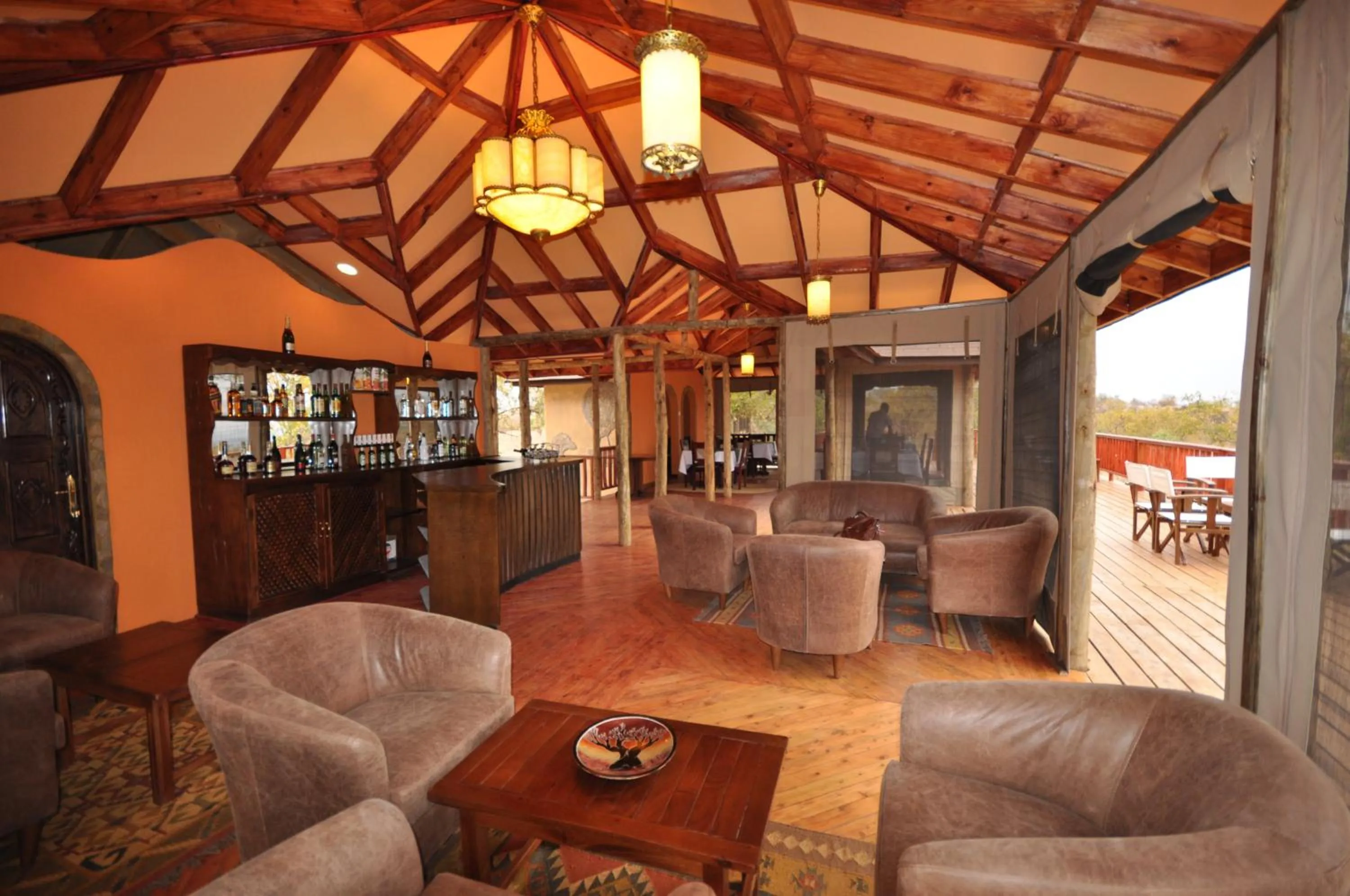 Lounge or bar in Elephant Rock Luxury Camp Tarangire