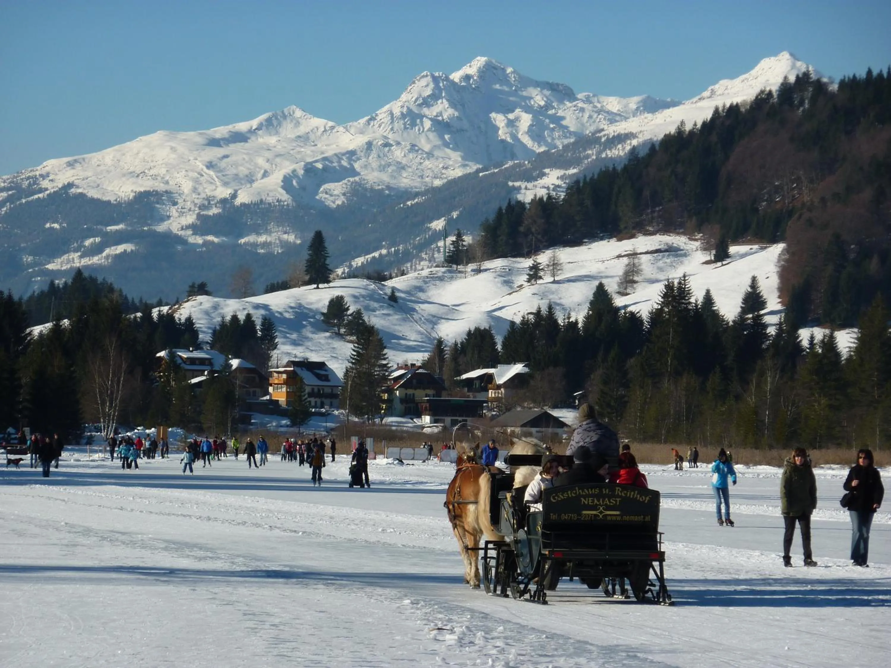 Winter in Kraners Alpenhof BIO Bed and Breakfast Pension