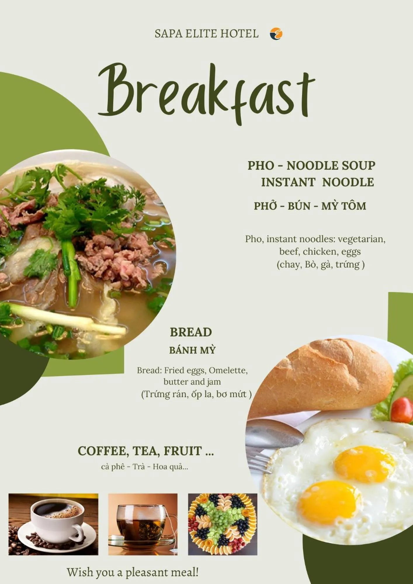 Breakfast in Sapa Elite Hotel