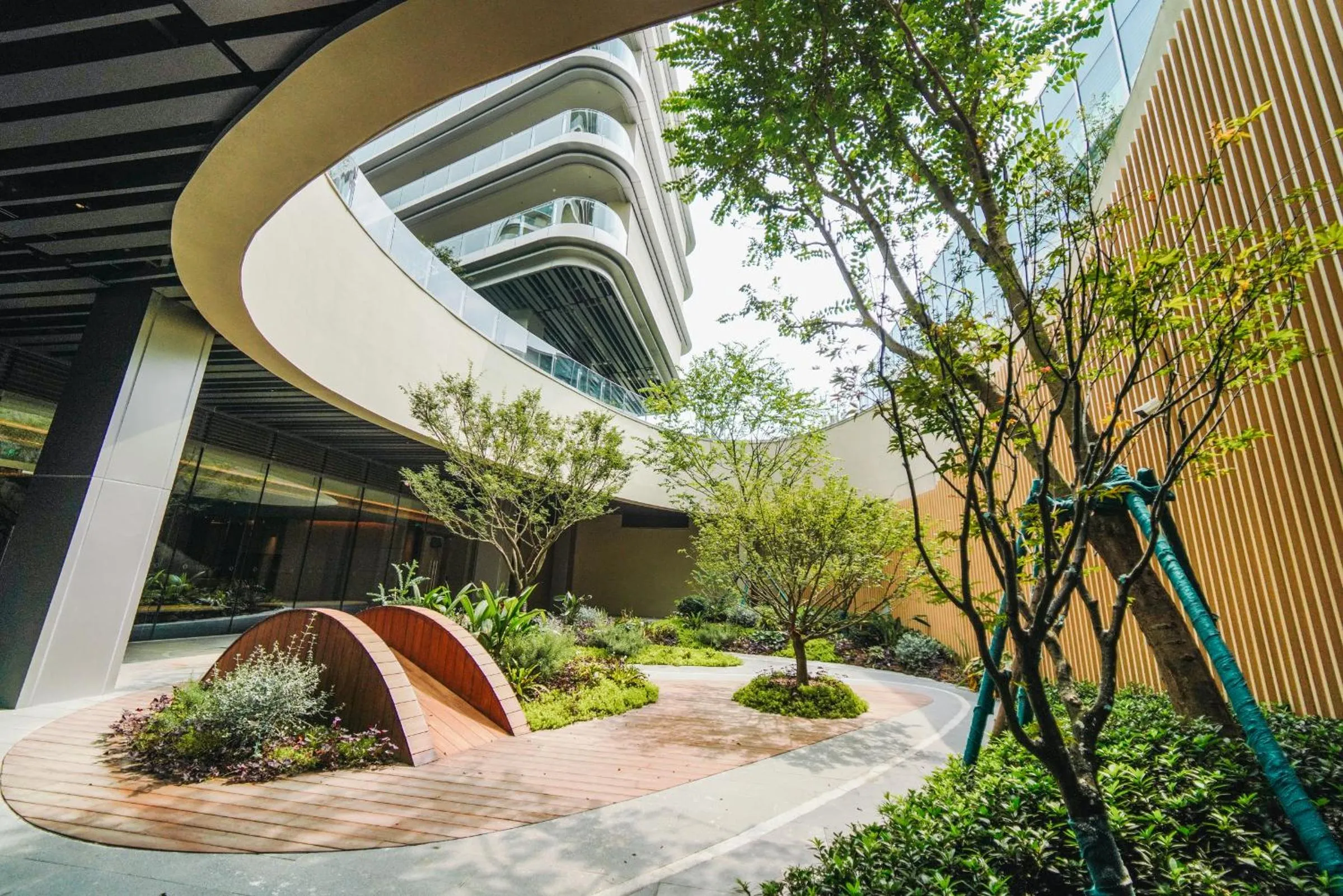 Patio in Mumian Chengdu Dong'an Lake