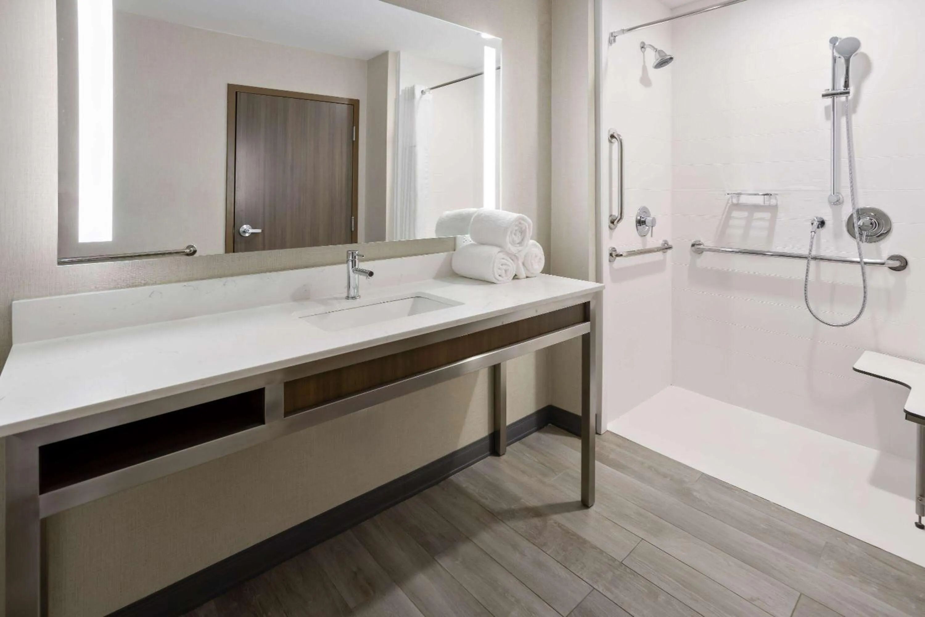 Shower in La Quinta Inn & Suites by Wyndham Locust Grove