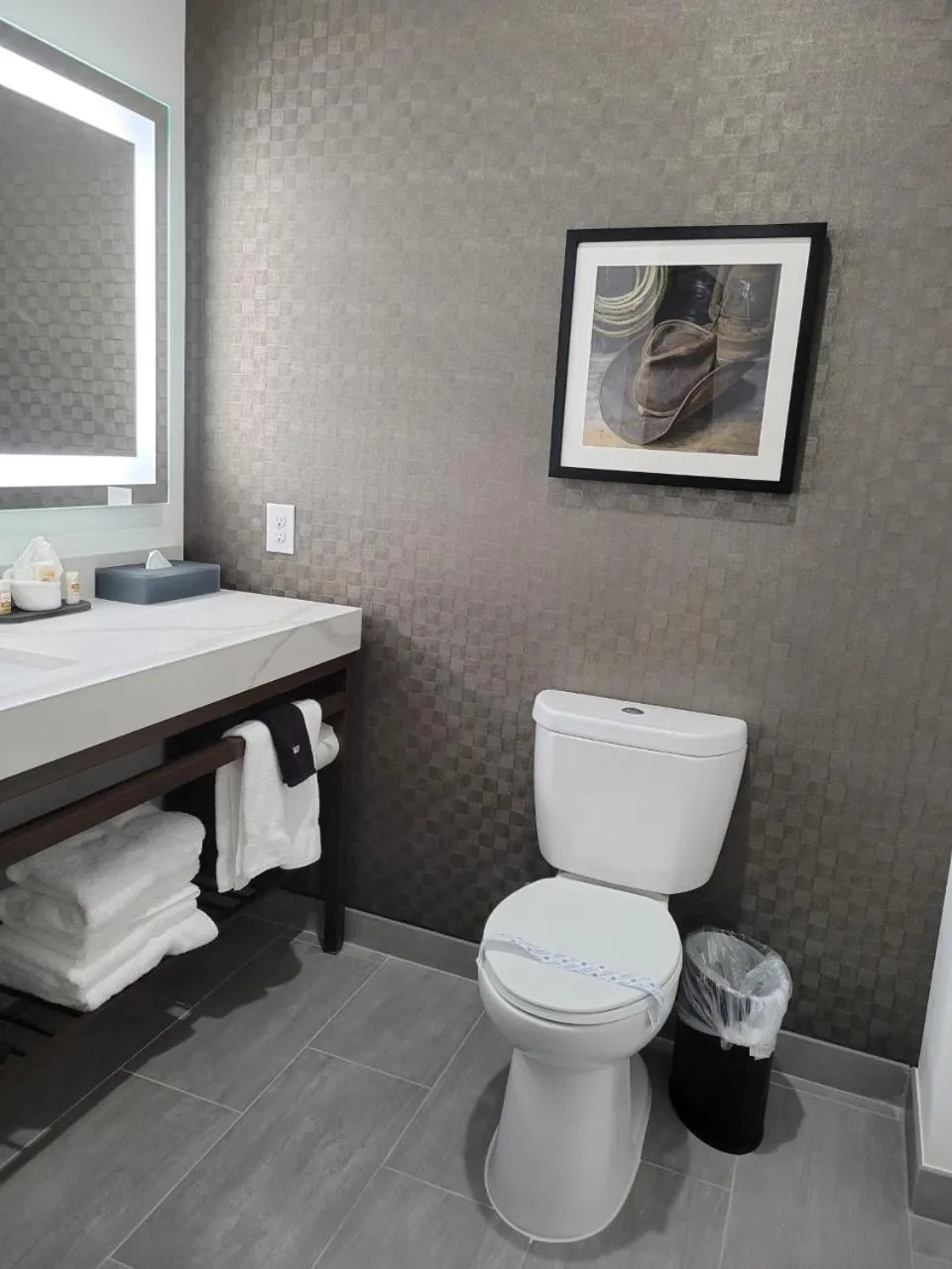 Toilet in La Quinta Inn & Suites by Wyndham Terrell