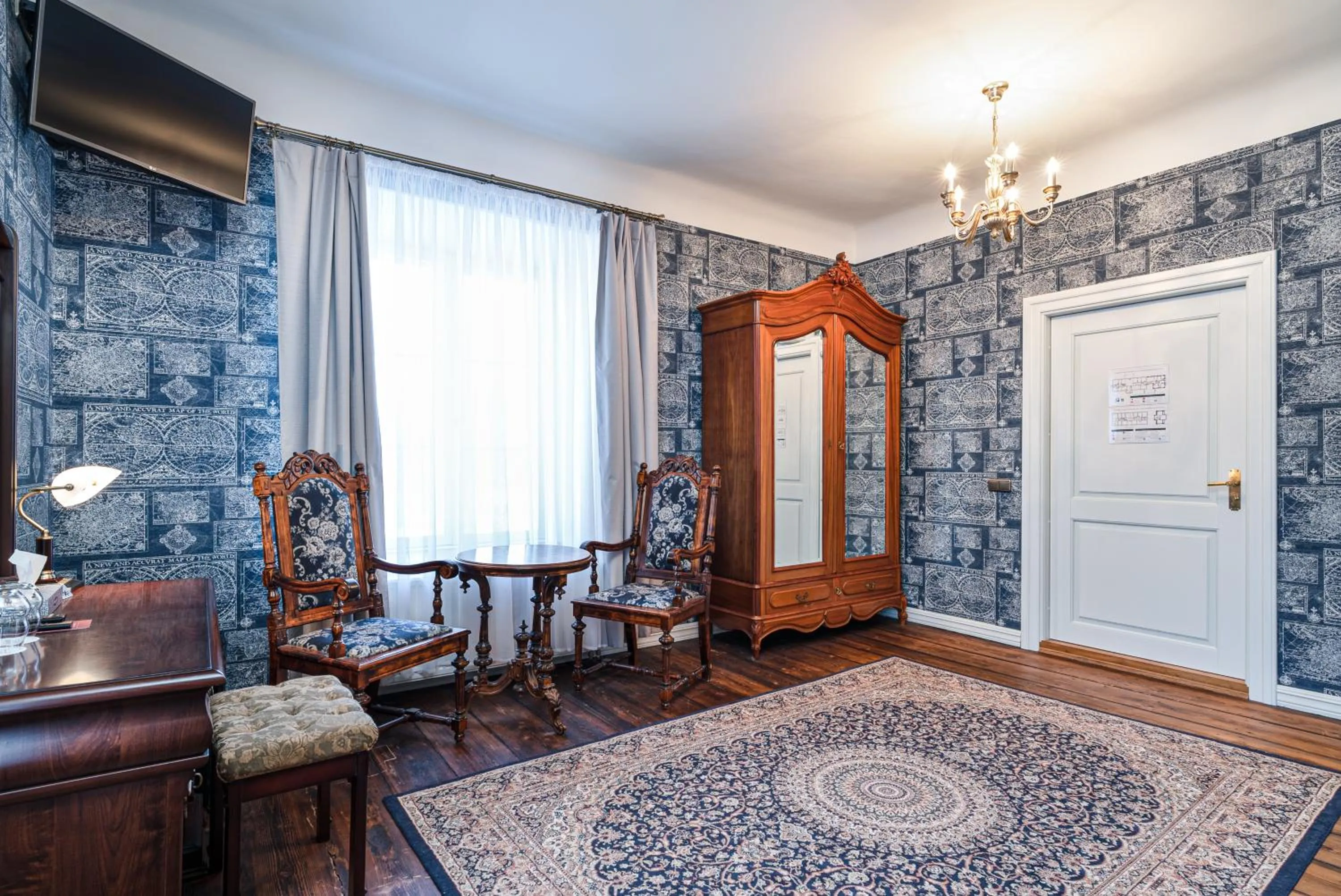 Seating area in Padise Manor