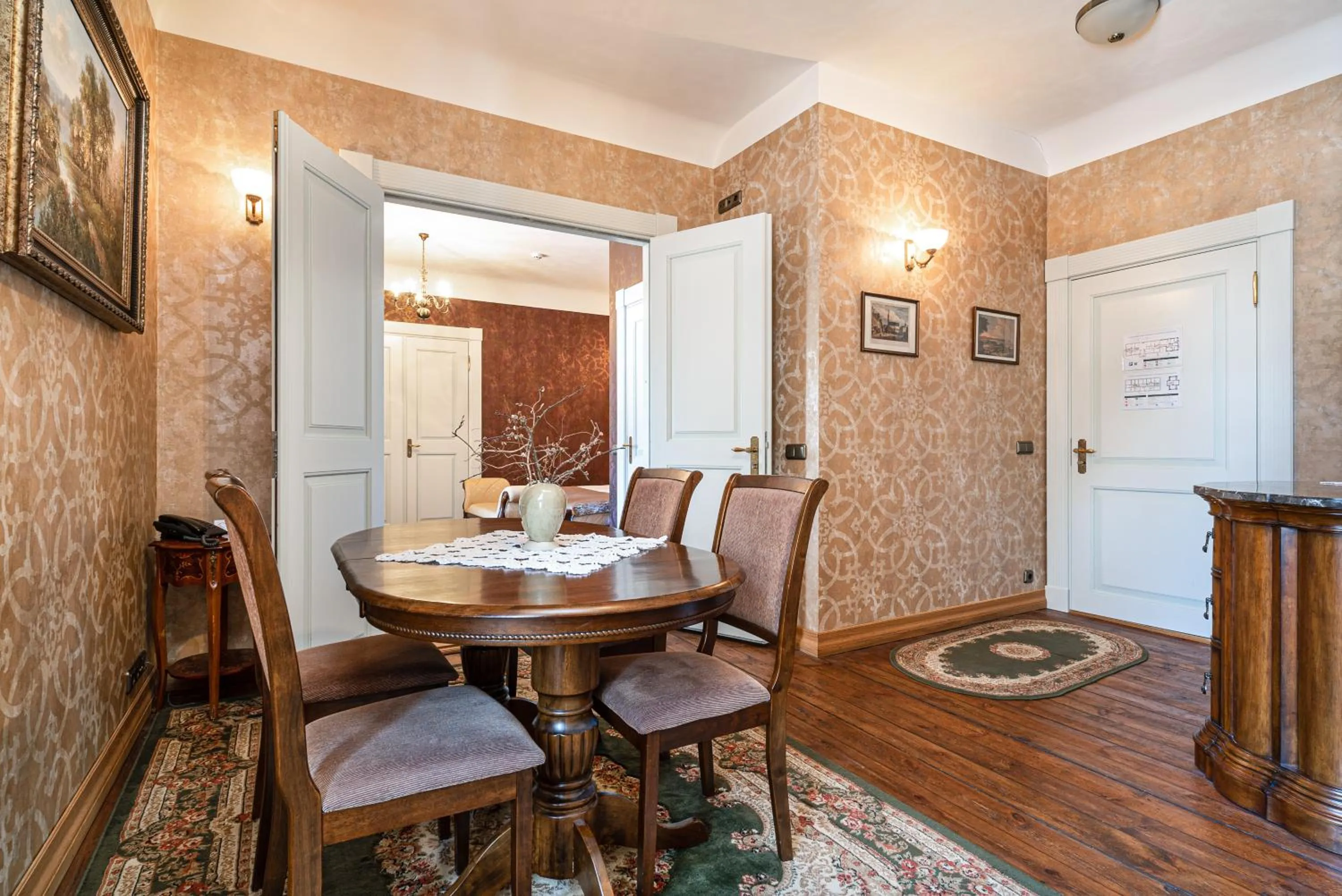 Living room in Padise Manor