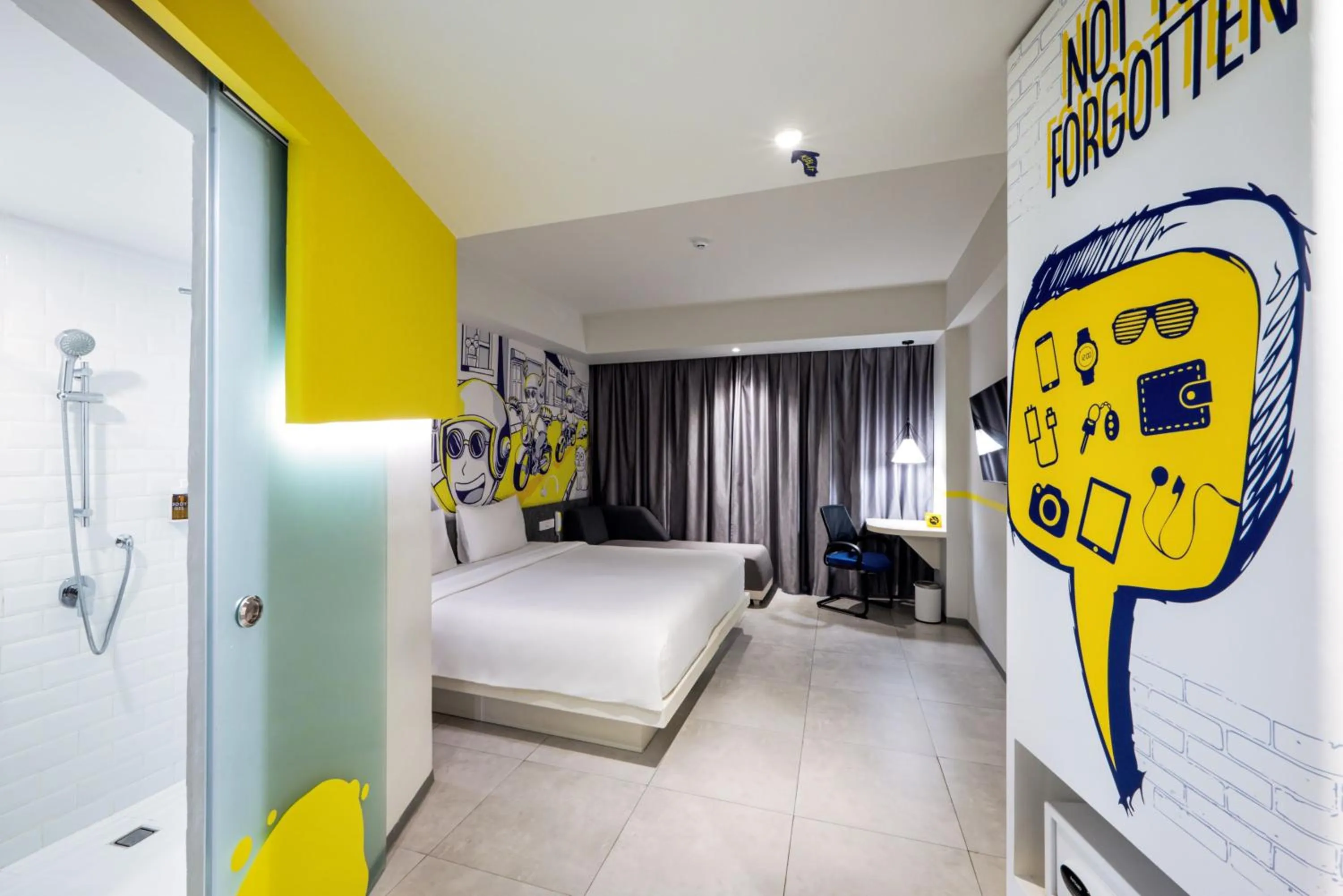 Bed in Yello Hotel Jambi