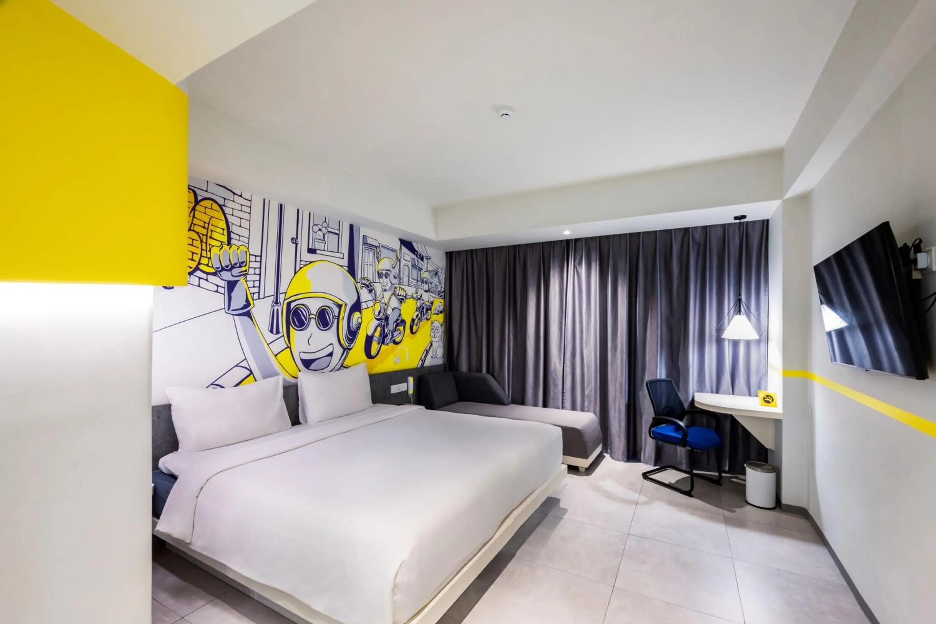Bed in Yello Hotel Jambi