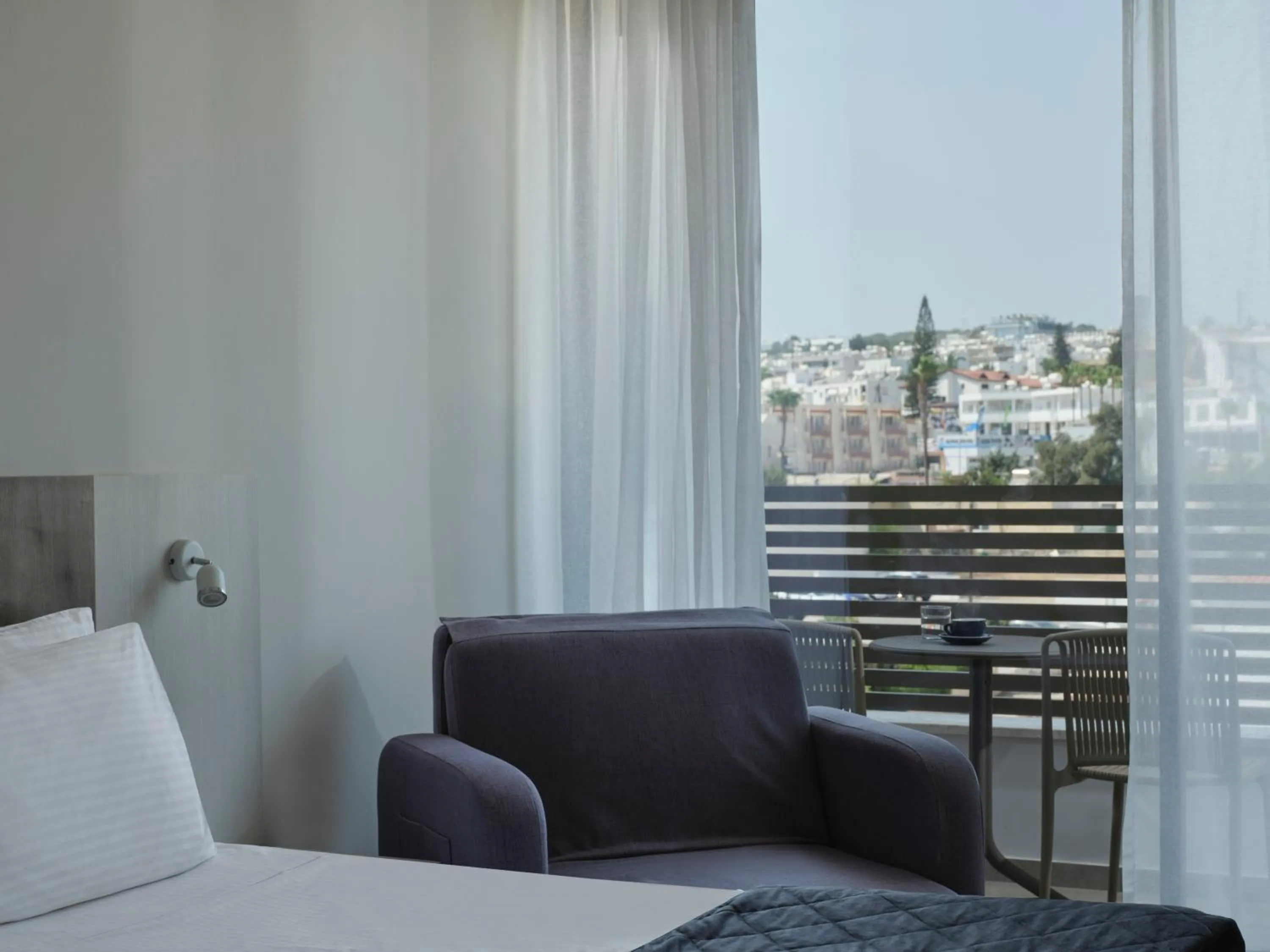 Bed in Atlantica Sancta Napa Hotel