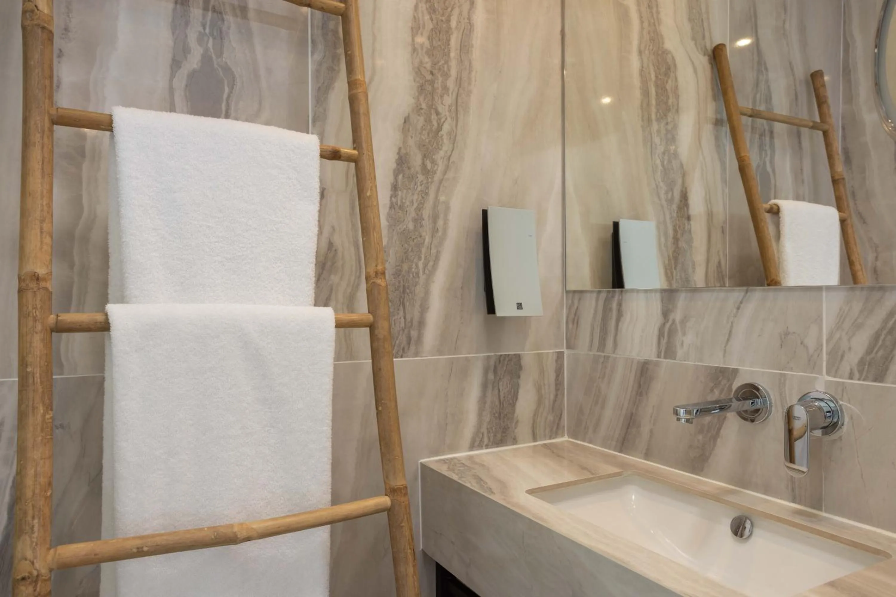 Shower in Atlantica Sancta Napa Hotel